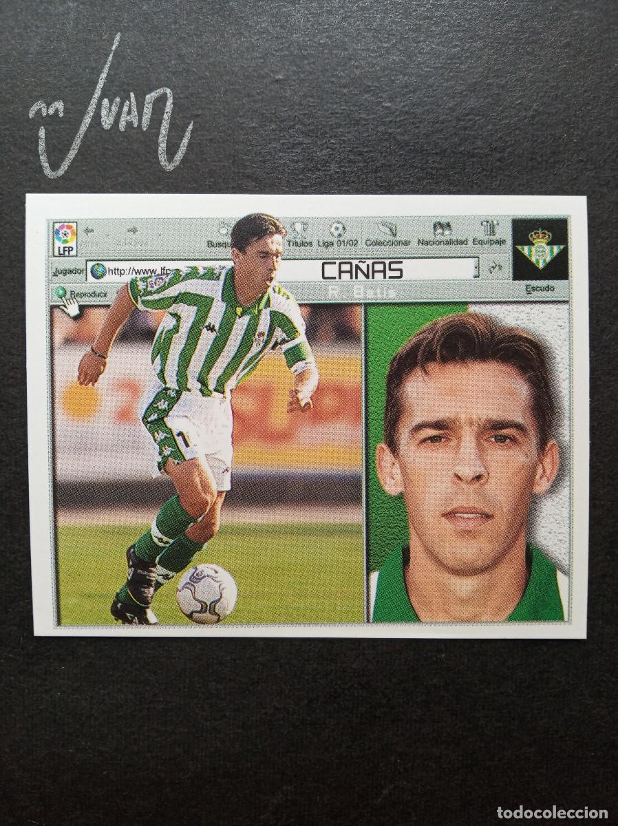 Cromos de f&uacute;tbol: CA&Ntilde;AS REAL BETIS ⚽ COLECCIONES ESTE &reg; 2001 2002 LIGA FUTBOL 01 02 SIN PEGAR NUNCA PEGADO