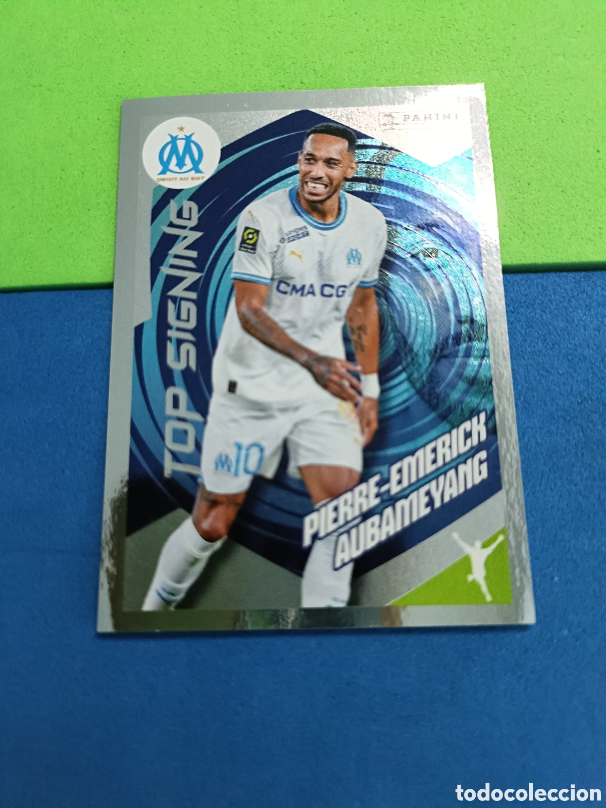 Cromos de f&uacute;tbol: Panini Foot France stickers 2023 2024 23 24 - Signing 300 Aubameyang