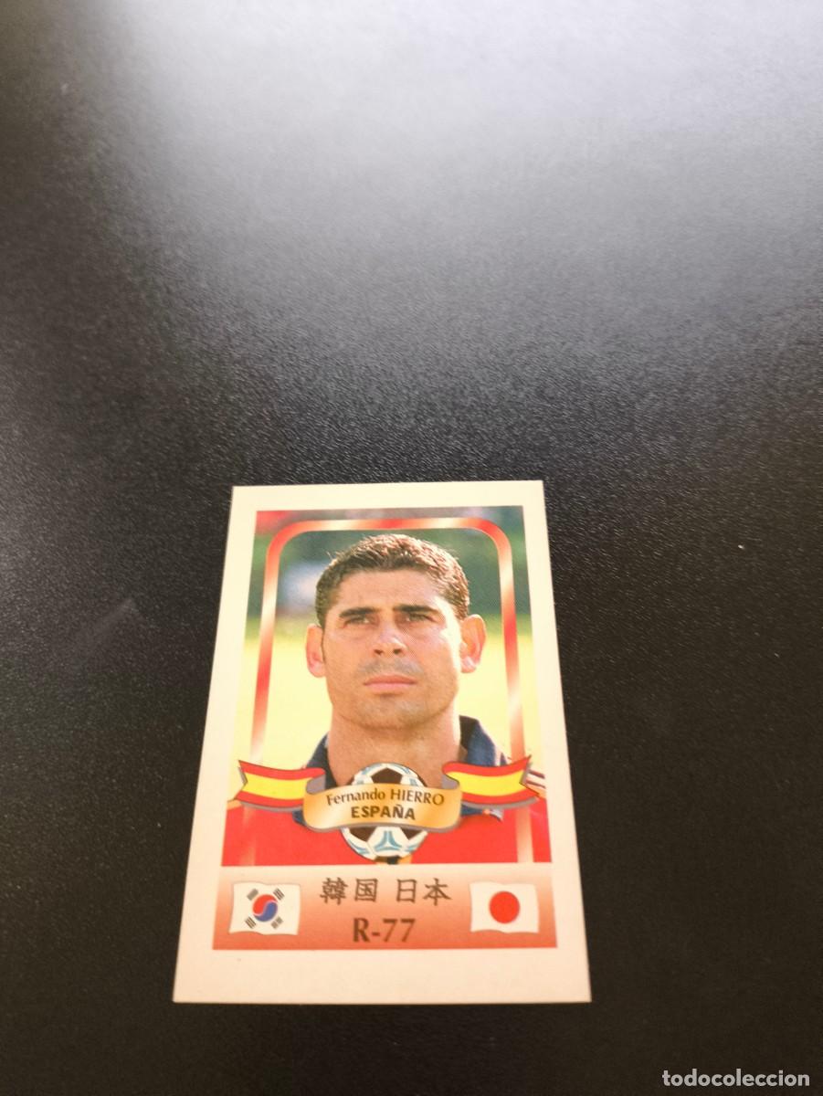 Cromos de f&uacute;tbol: 77 Fernando Hierro REAL MADRID ESPA&Ntilde;A MUNDIAL WORLD CUP REYAUCA KOREA JAPAN JAPON 2002 N PANINI LIGA