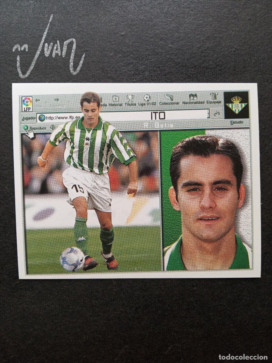 Cromos de f&uacute;tbol: ITO REAL BETIS ESPA&Ntilde;A ⚽ COLECCIONES ESTE &reg; 2001 2002 LIGA FUTBOL 01 02 SIN PEGAR NUNCA PEGADO
