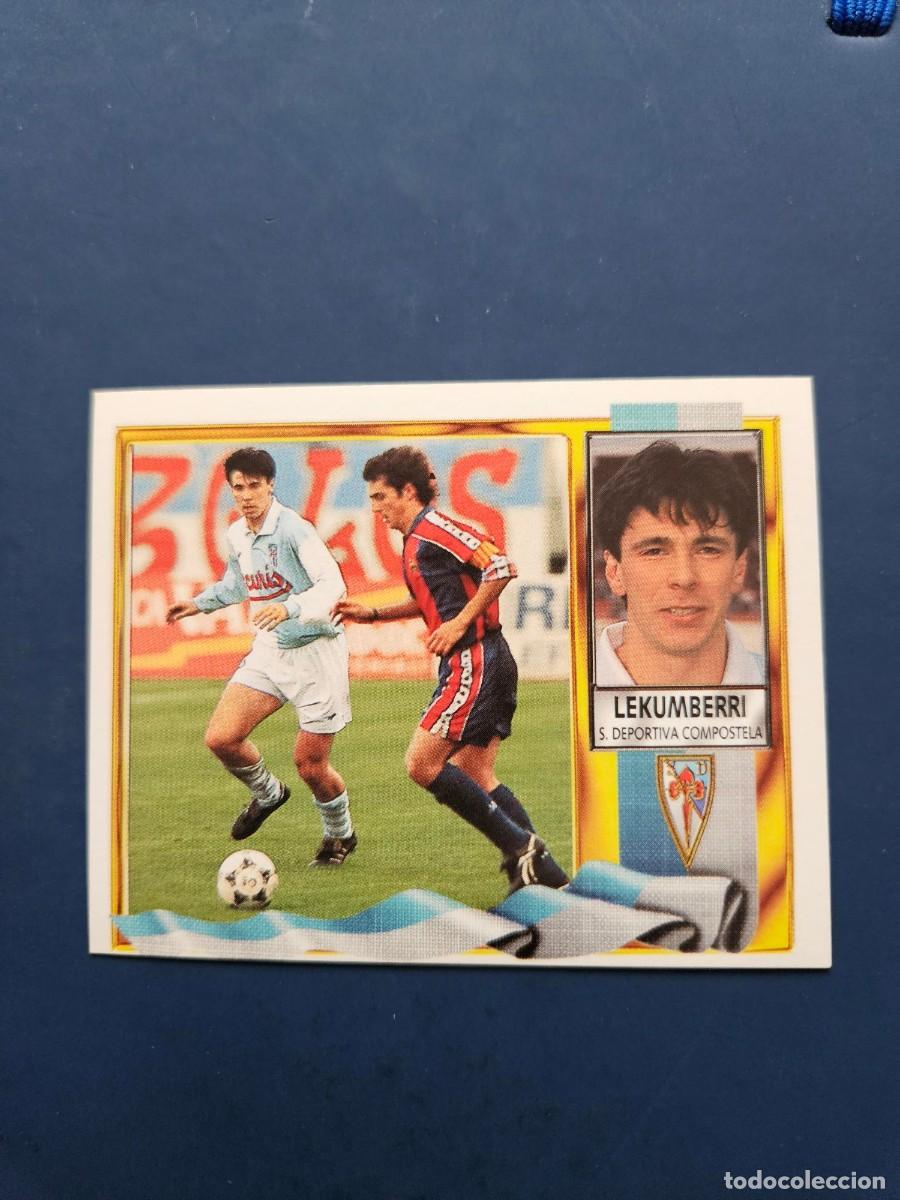 Cromos de f&uacute;tbol: LEKUMBERRI COMPOSTELA LIGA ESTE 95 96 1995 1996 SIN PEGAR NUNCA PEGADO