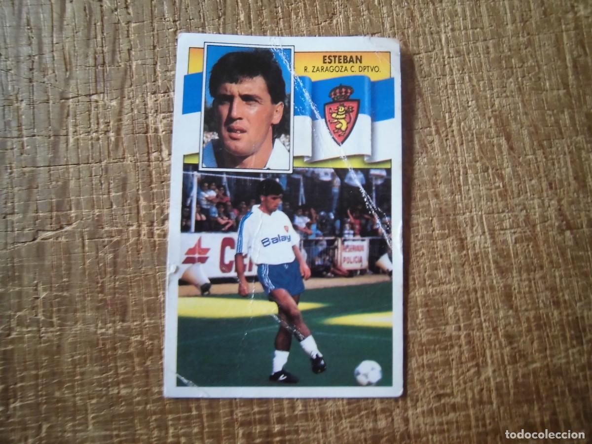 Figurine di Calcio: ESTEBAN REAL ZARAGOZA FICHAJE N&ordm; 11 LIGA 90-91 EDICIONES ESTE CROMO RECUPERADO