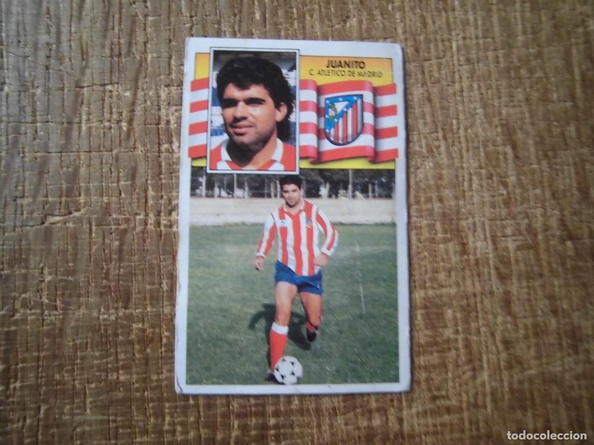 Cromos de f&uacute;tbol: JUANITO ATL&Eacute;TICO DE MADRID FICHAJE N&ordm; 4 LIGA 90-91 EDICIONES ESTE CROMO RECUPERADO