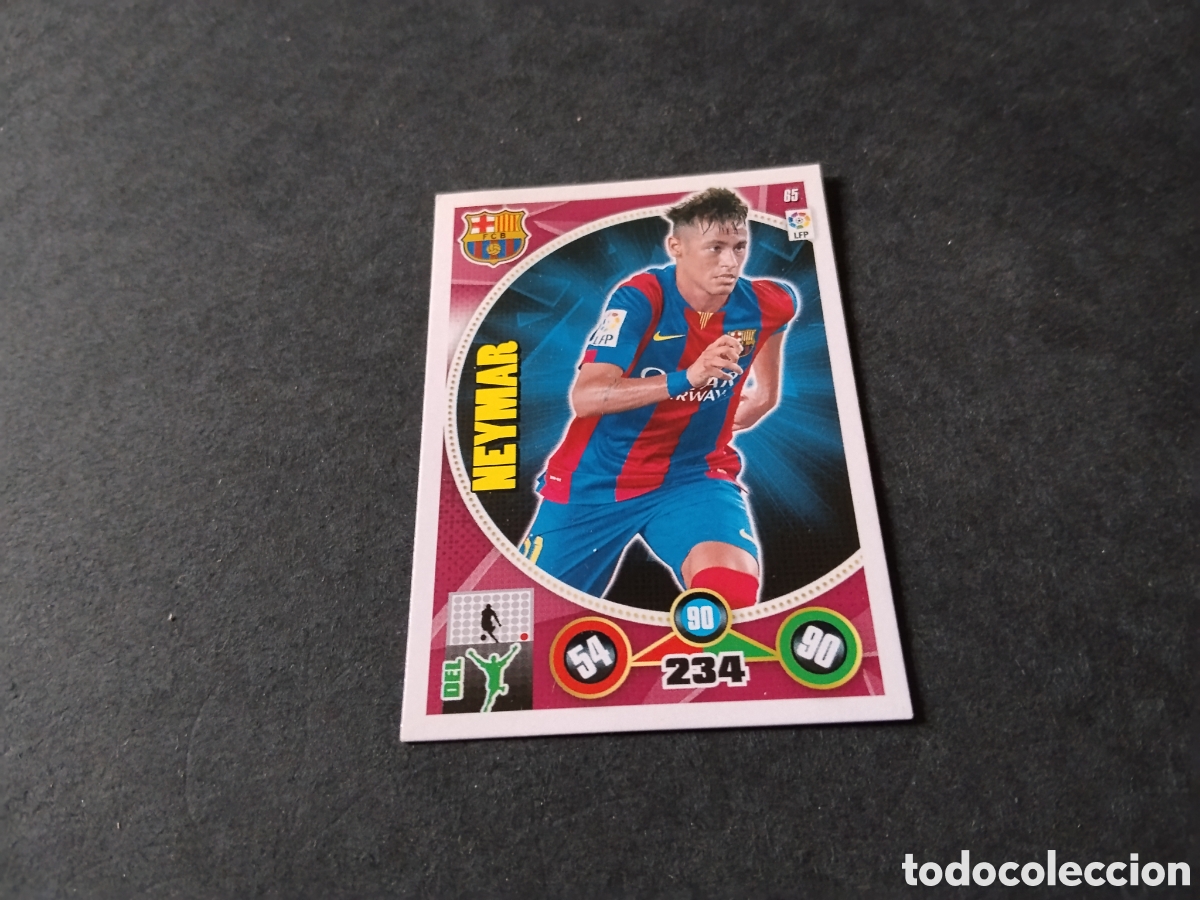 Cromos de f&uacute;tbol: Cromo futbol Neymar, Barcelona