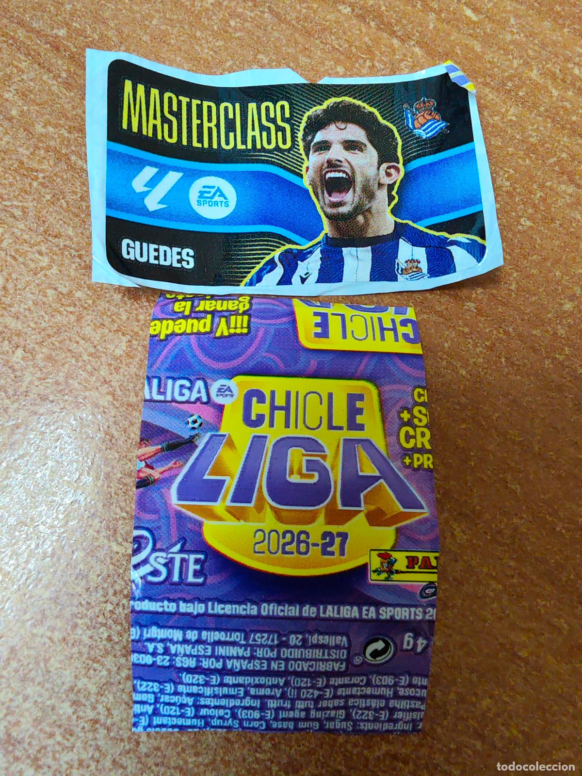 Cromos de f&uacute;tbol: CROMO CHICLES LIGA ESTE 2026/2027 ( GUEDES/ REAL SOCIEDAD ) MASTERCLAS