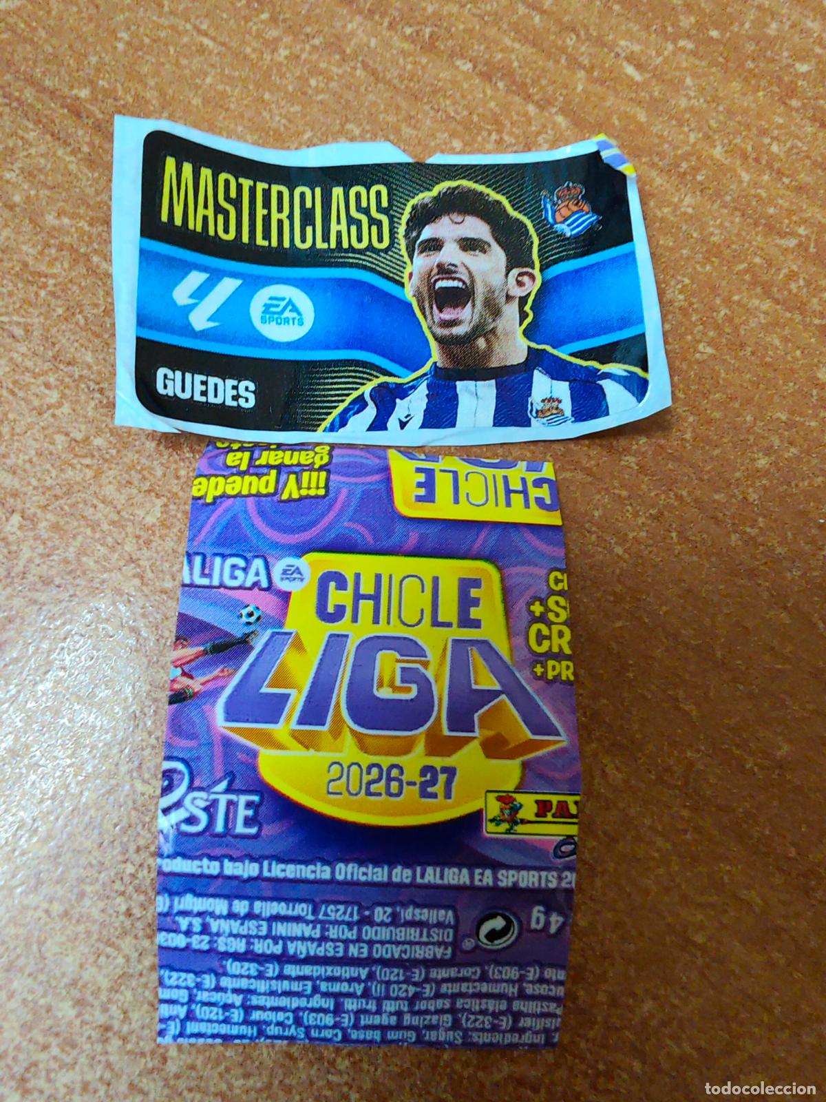 Cromos de f&uacute;tbol: CROMO CHICLES LIGA ESTE 2026/2027 ( GUEDES/ REAL SOCIEDAD ) MASTERCLAS