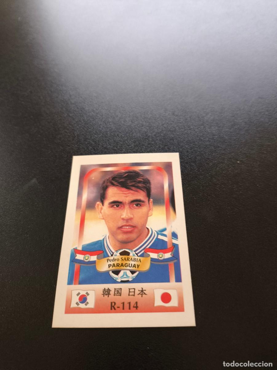 Cromos de f&uacute;tbol: 114 Pedro Sarabia PARAGUAY MUNDIAL WORLD CUP REYAUCA KOREA JAPAN JAPON 2002 NO PANINI LIGA