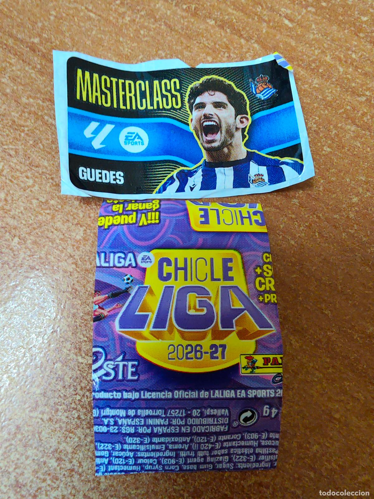 Cromos de f&uacute;tbol: CROMO CHICLES LIGA ESTE 2026/2027 ( GUEDES/ REAL SOCIEDAD ) MASTERCLAS