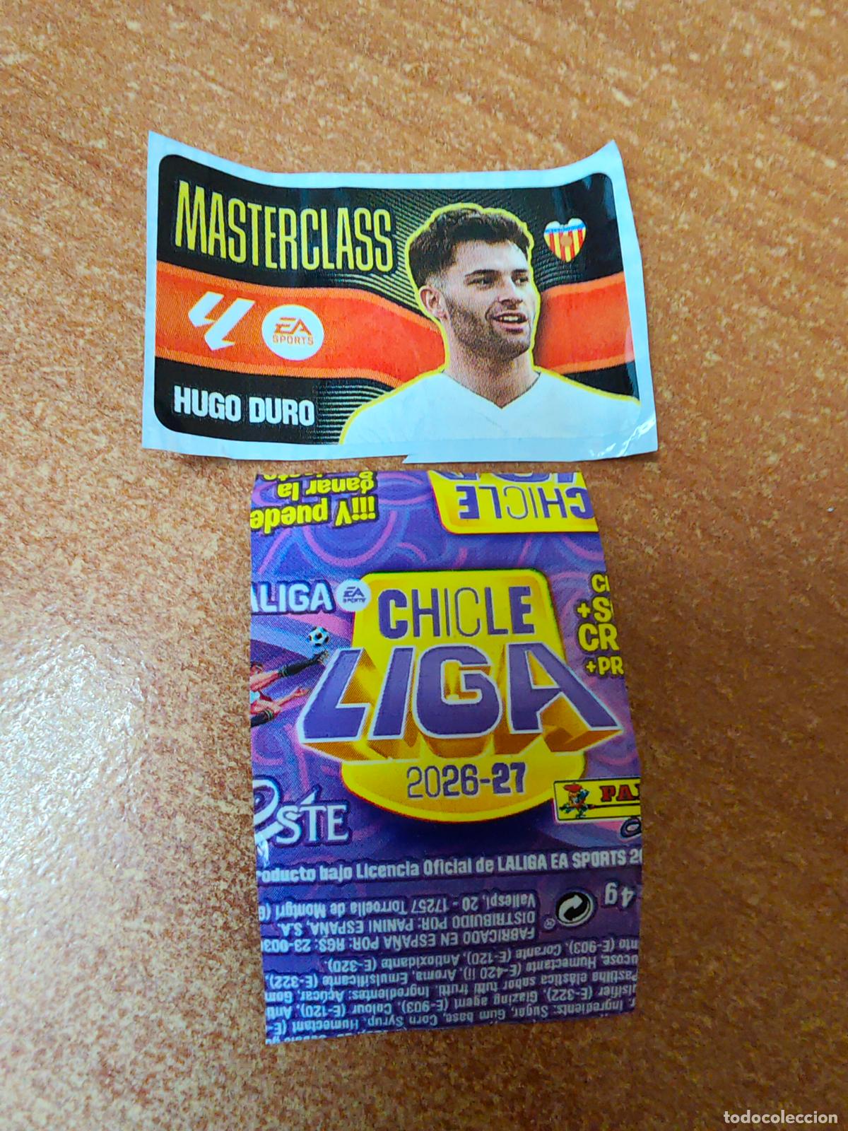 Cromos de f&uacute;tbol: CROMO CHICLES LIGA ESTE 2026/2027 ( HUGO DURO / VALENCIA C F ) MASTERCLASS