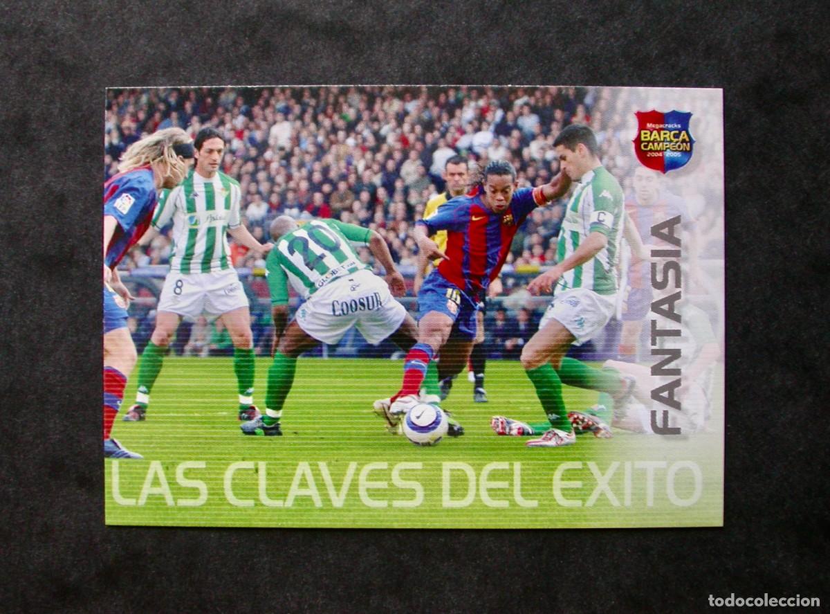 Cromos de f&uacute;tbol: 102 FANTAS&Iacute;A / FC BARCELONA / MEGACRACKS BAR&Ccedil;A CAMPE&Oacute;N 2004-2005 04-05 / PANINI