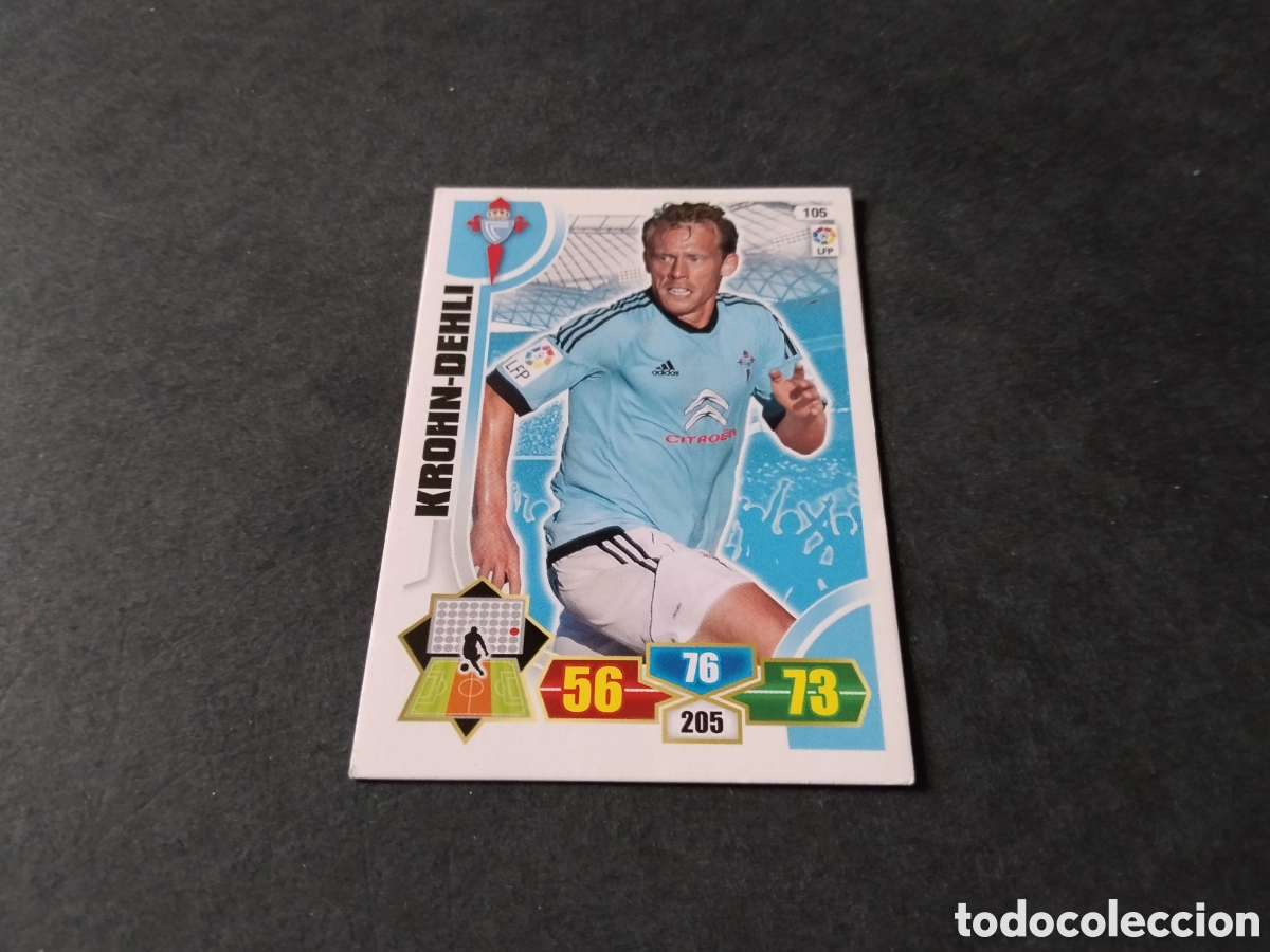 Cromos de f&uacute;tbol: Cromo futbol Krohn-Dehli, Celta