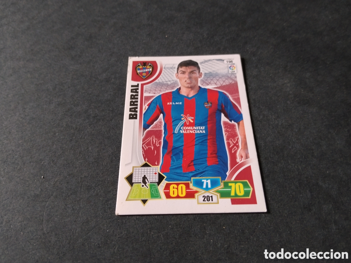Cromos de Futebol: Cromo futbol Barral, Levante