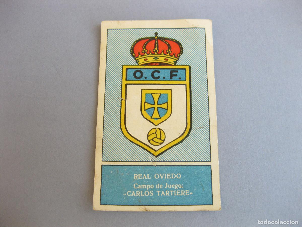 Cromos de Futebol: CROMO CON EL ESCUDO DEL REAL OVIEDO. ALBUM DE CROMOS DE FUTBOL. EDITORIAL FERCA 1959