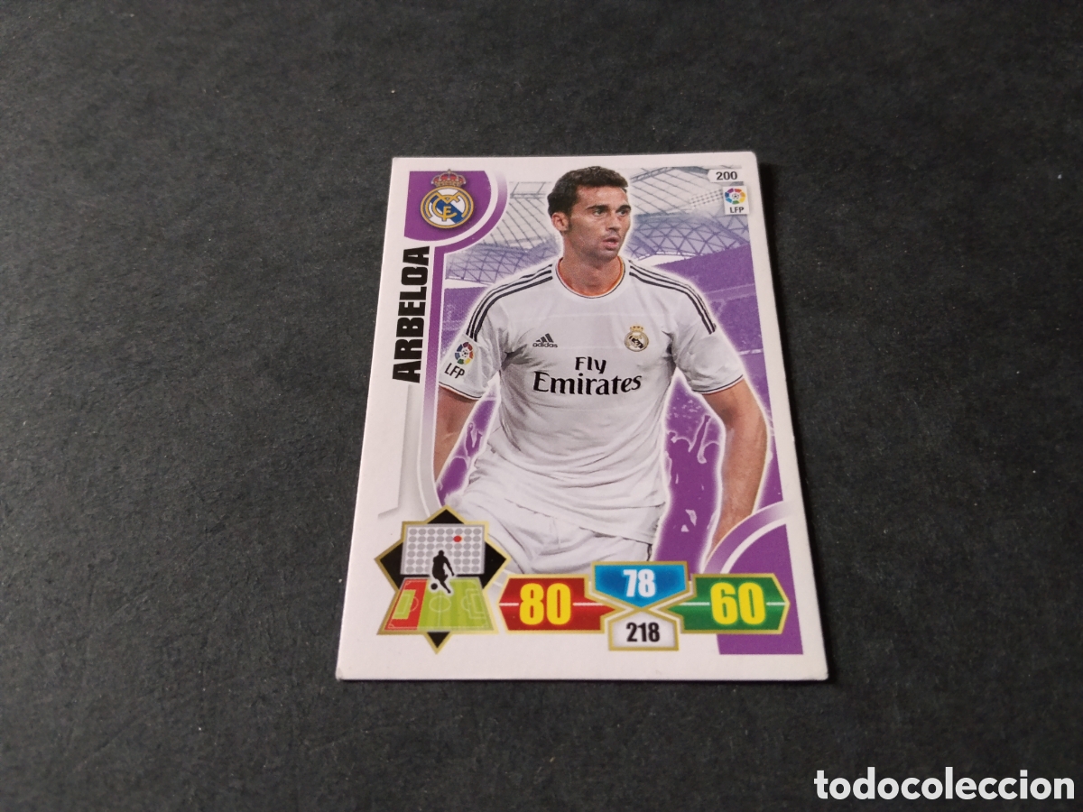 Cromos de Futebol: Cromo futbol arbeloa, Real Madrid