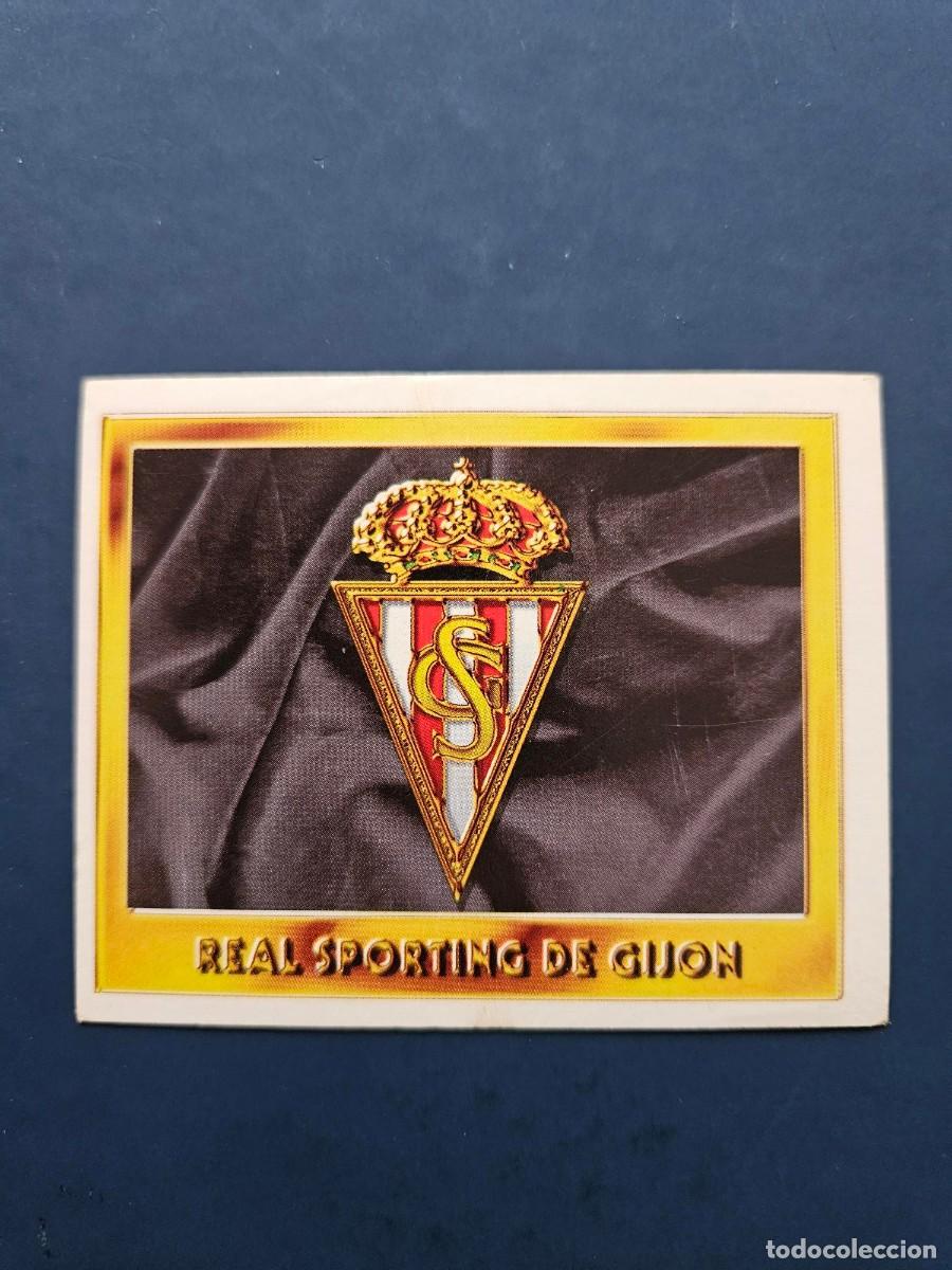 Cromos de f&uacute;tbol: ESCUDO SPORTING GIJON LIGA ESTE 95 96 1995 1996 SIN PEGAR NUNCA PEGADO