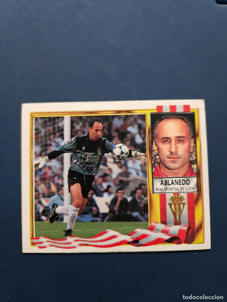 Cromos de f&uacute;tbol: ABLANEDO SPORTING GIJON LIGA ESTE 95 96 1995 1996 SIN PEGAR NUNCA PEGADO