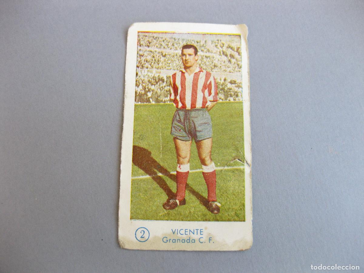Figurine di Calcio: CROMO DE VICENTE N&ordm; 2. GRANADA CLUB DE FUTBOL. ALBUM DE CROMOS EDITORIAL FERCA 1959