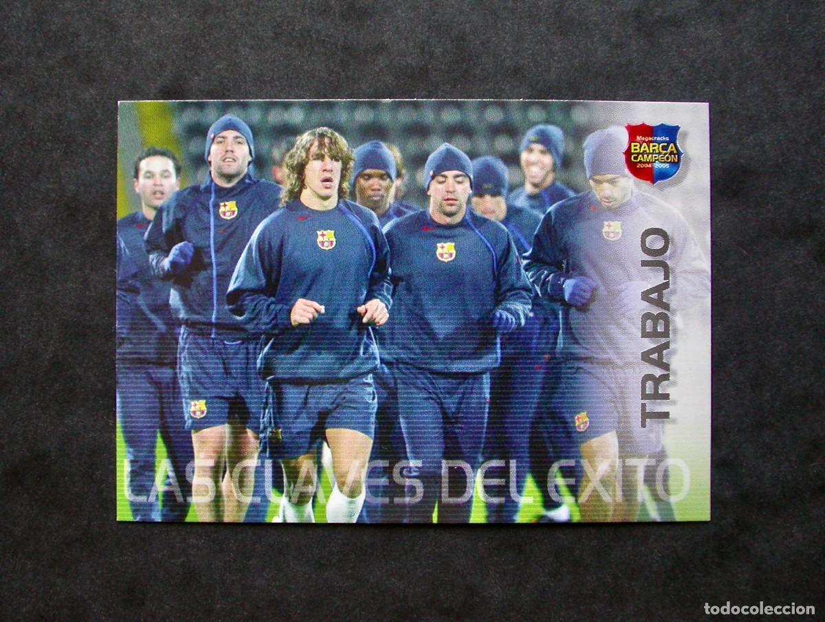 Fu&szlig;ball-Sticker: 107 TRABAJO / FC BARCELONA / MEGACRACKS BAR&Ccedil;A CAMPE&Oacute;N 2004-2005 04-05 / PANINI