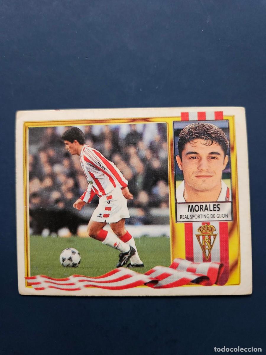 Cromos de f&uacute;tbol: MORALES SPORTING GIJON LIGA ESTE 95 96 1995 1996 SIN PEGAR NUNCA PEGADO