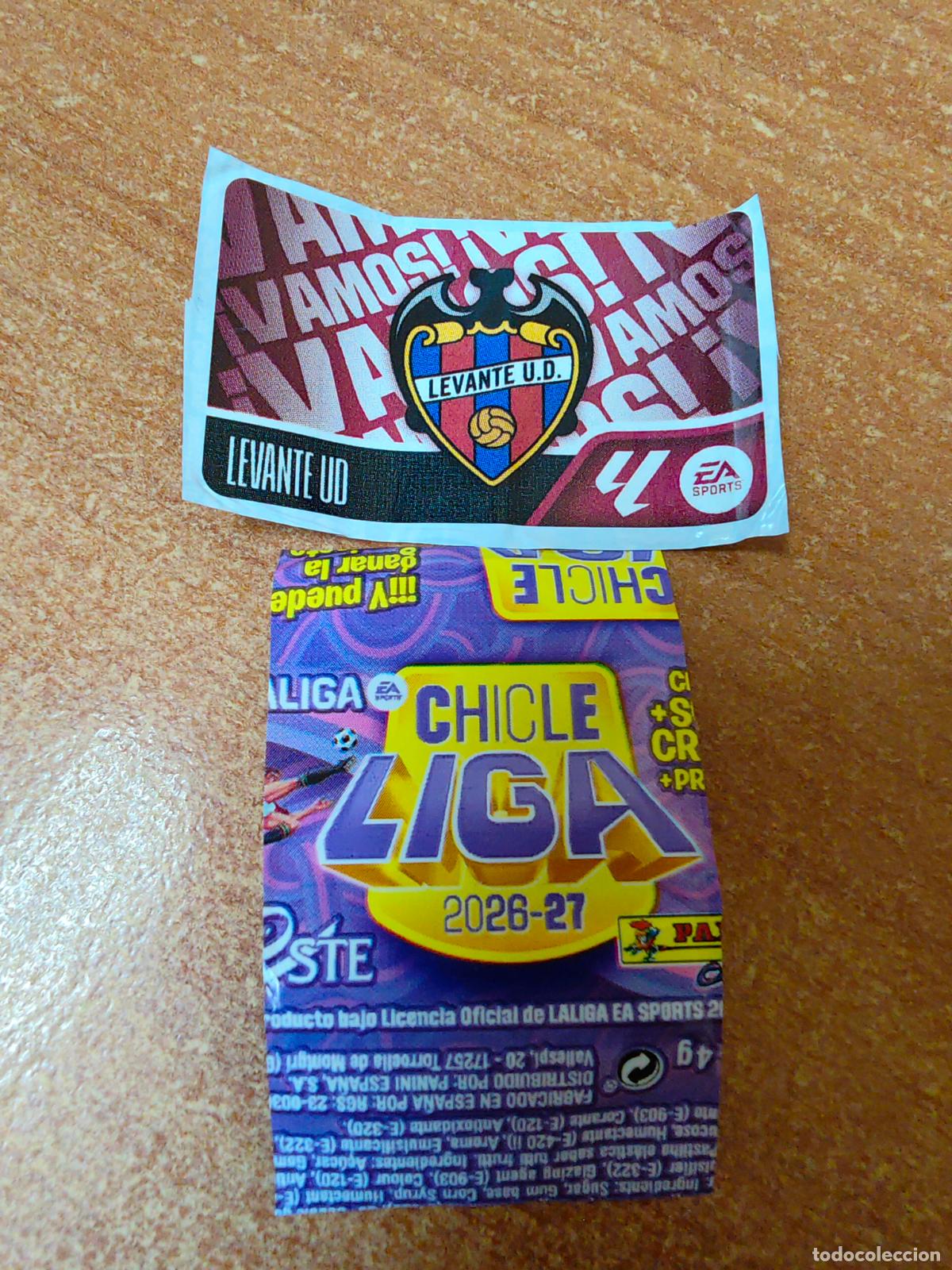 Cromos de f&uacute;tbol: CROMO CHICLES LIGA ESTE 2026/2027 ESCUDO ( LEVANTE )