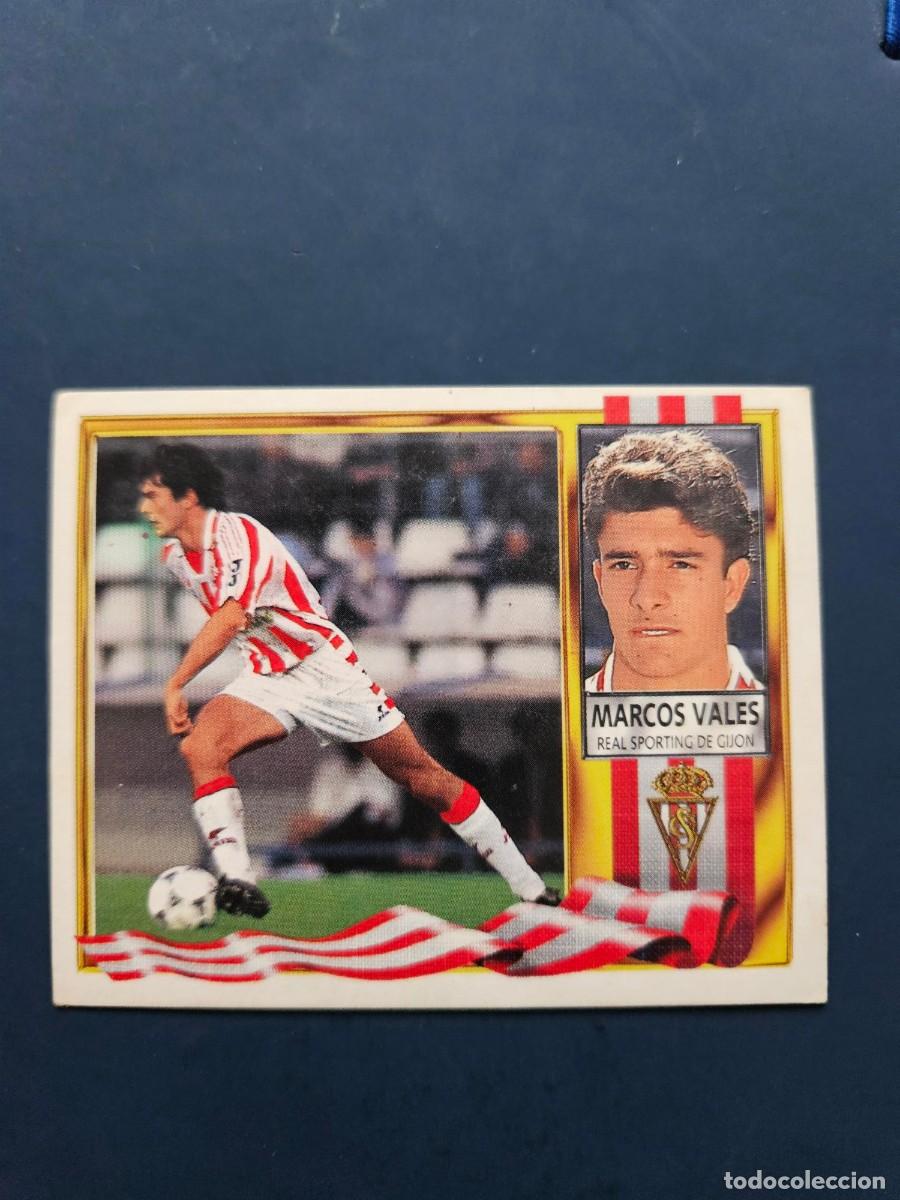 Cromos de f&uacute;tbol: MARCOS VALES SPORTING GIJON LIGA ESTE 95 96 1995 1996 SIN PEGAR NUNCA PEGADO