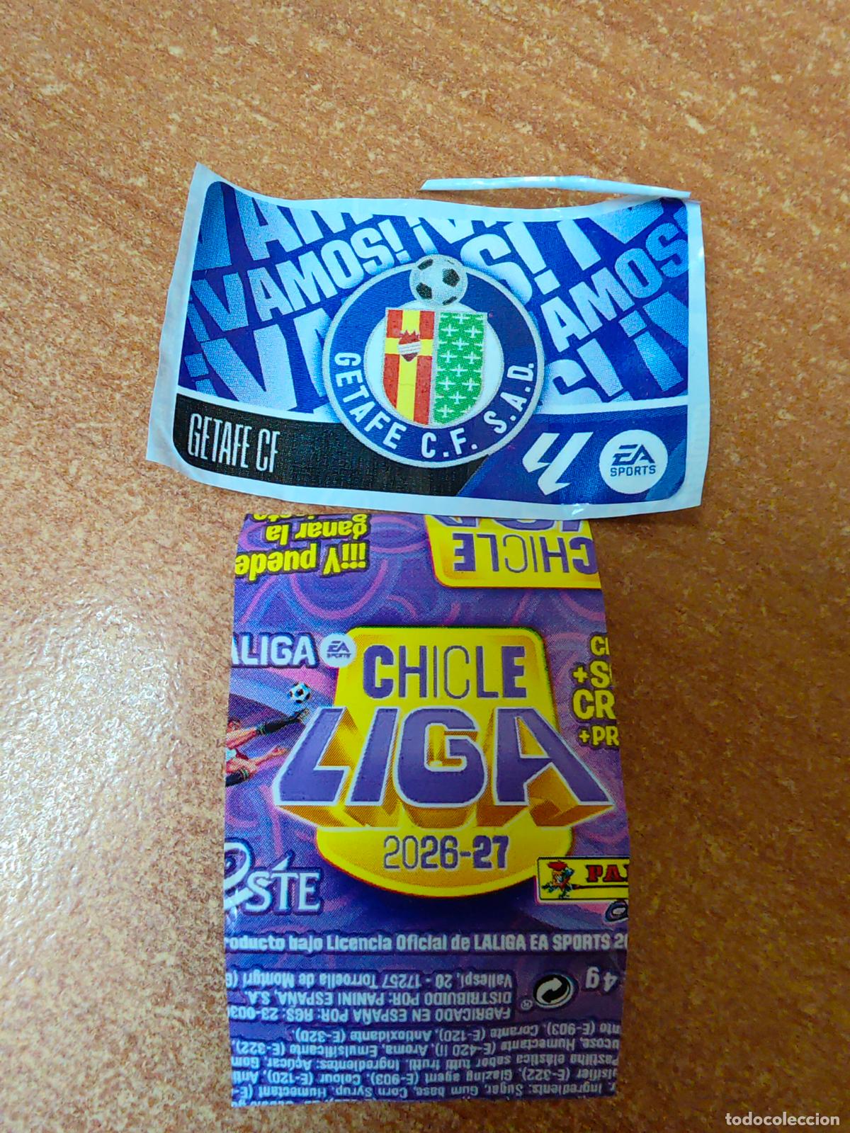 Cromos de f&uacute;tbol: CROMO CHICLES LIGA ESTE 2026/2027 ESCUDO ( GETAFE )