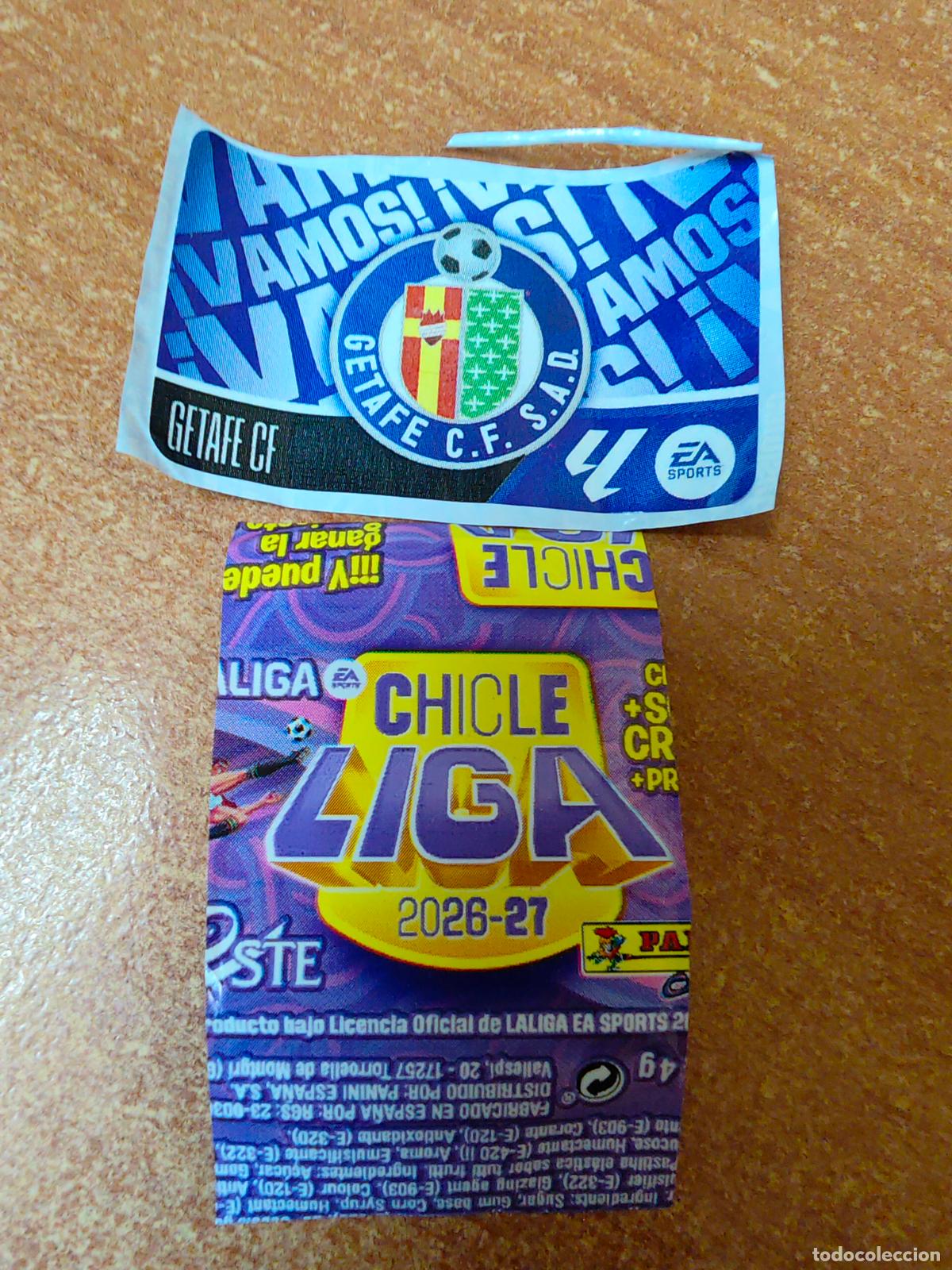 Cromos de f&uacute;tbol: CROMO CHICLES LIGA ESTE 2026/2027 ESCUDO ( GETAFE )