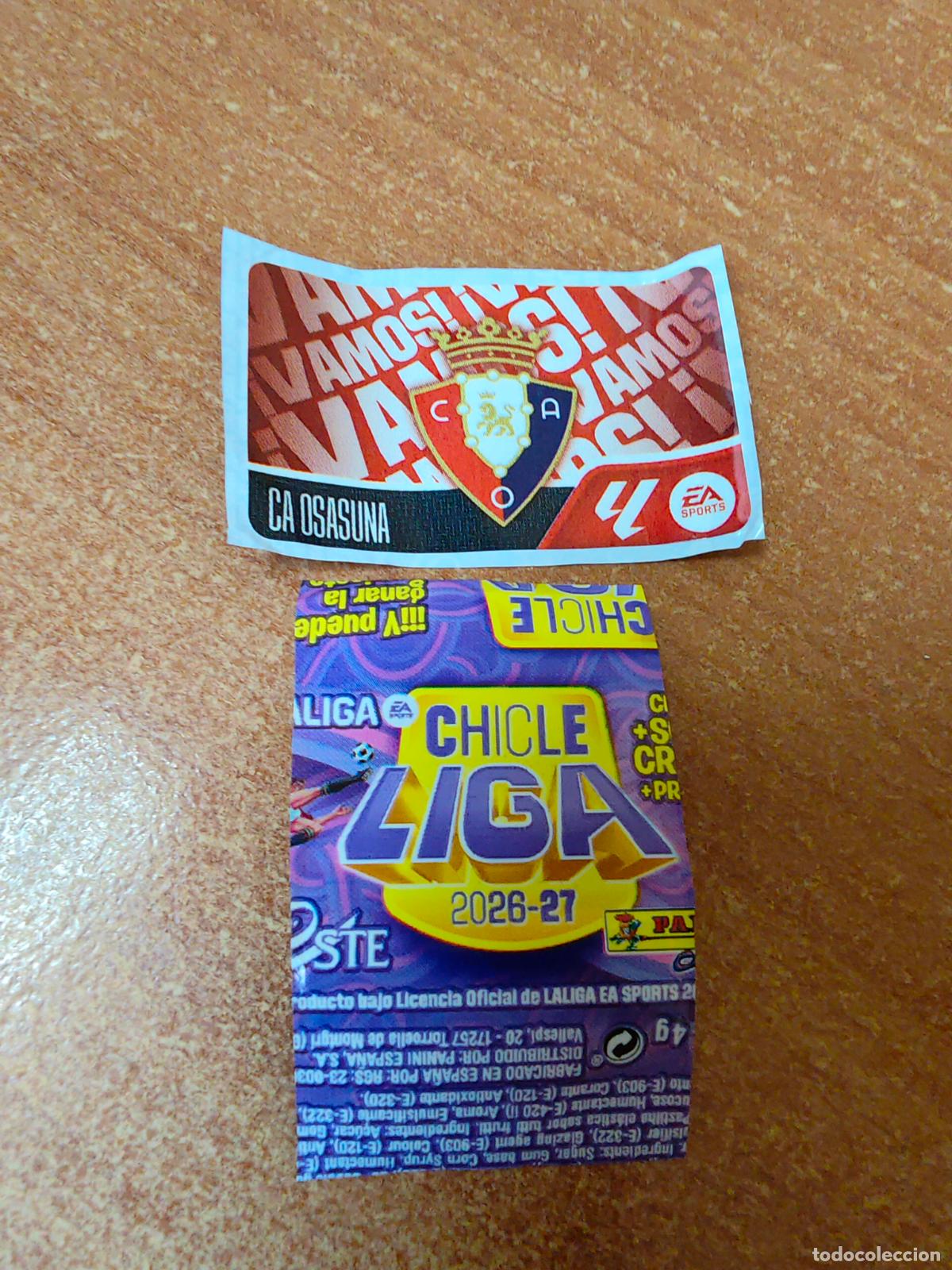 Cromos de f&uacute;tbol: CROMO CHICLES LIGA ESTE 2026/2027 ESCUDO ( OSASUNA )