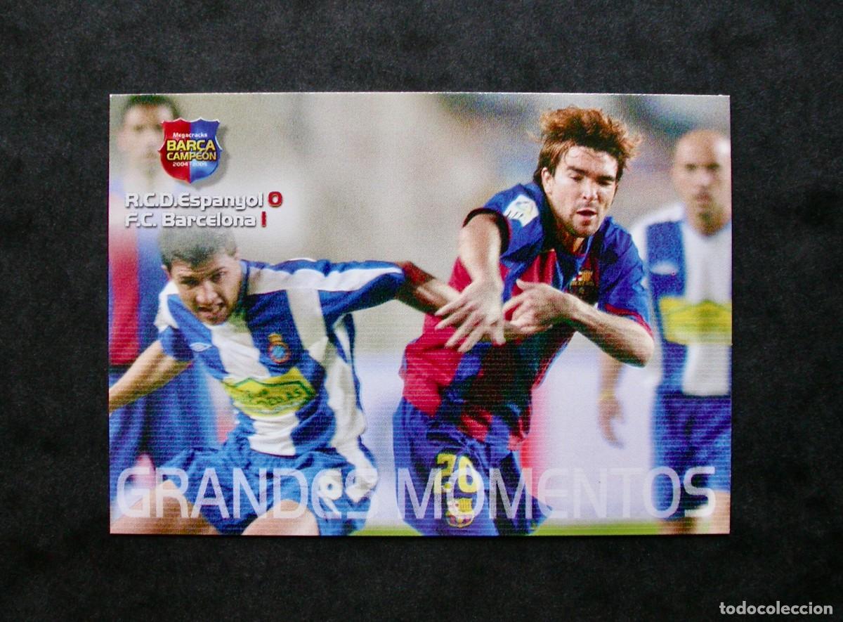 Cromos de f&uacute;tbol: 109 GRANDES MOMENTOS / FC BARCELONA / MEGACRACKS BAR&Ccedil;A CAMPE&Oacute;N 2004-2005 04-05 / PANINI