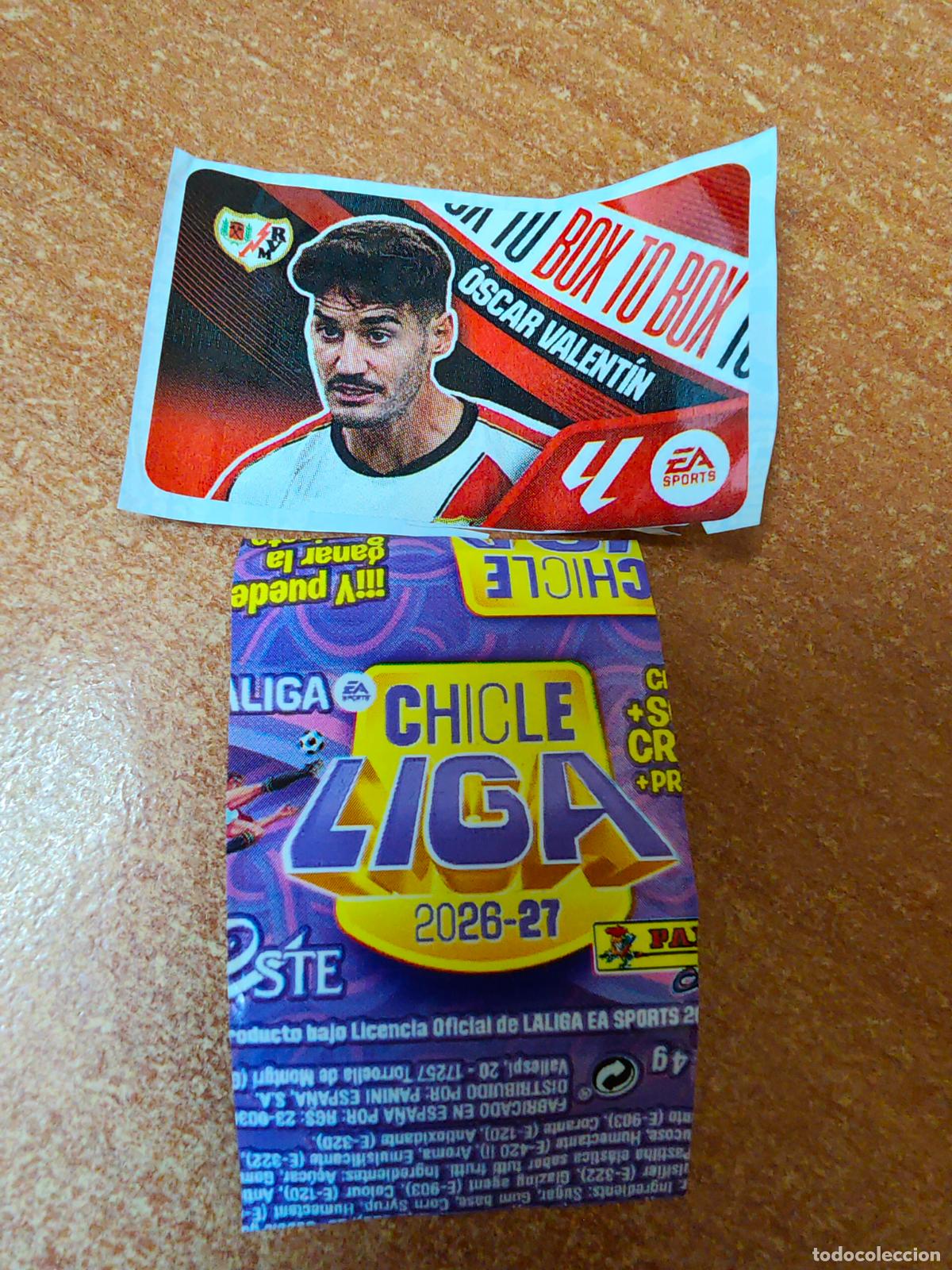 Cromos de f&uacute;tbol: CROMO CHICLES LIGA ESTE 2026/2027 BOX TO BOX ( OSCAR VALENTIN ) RAYO