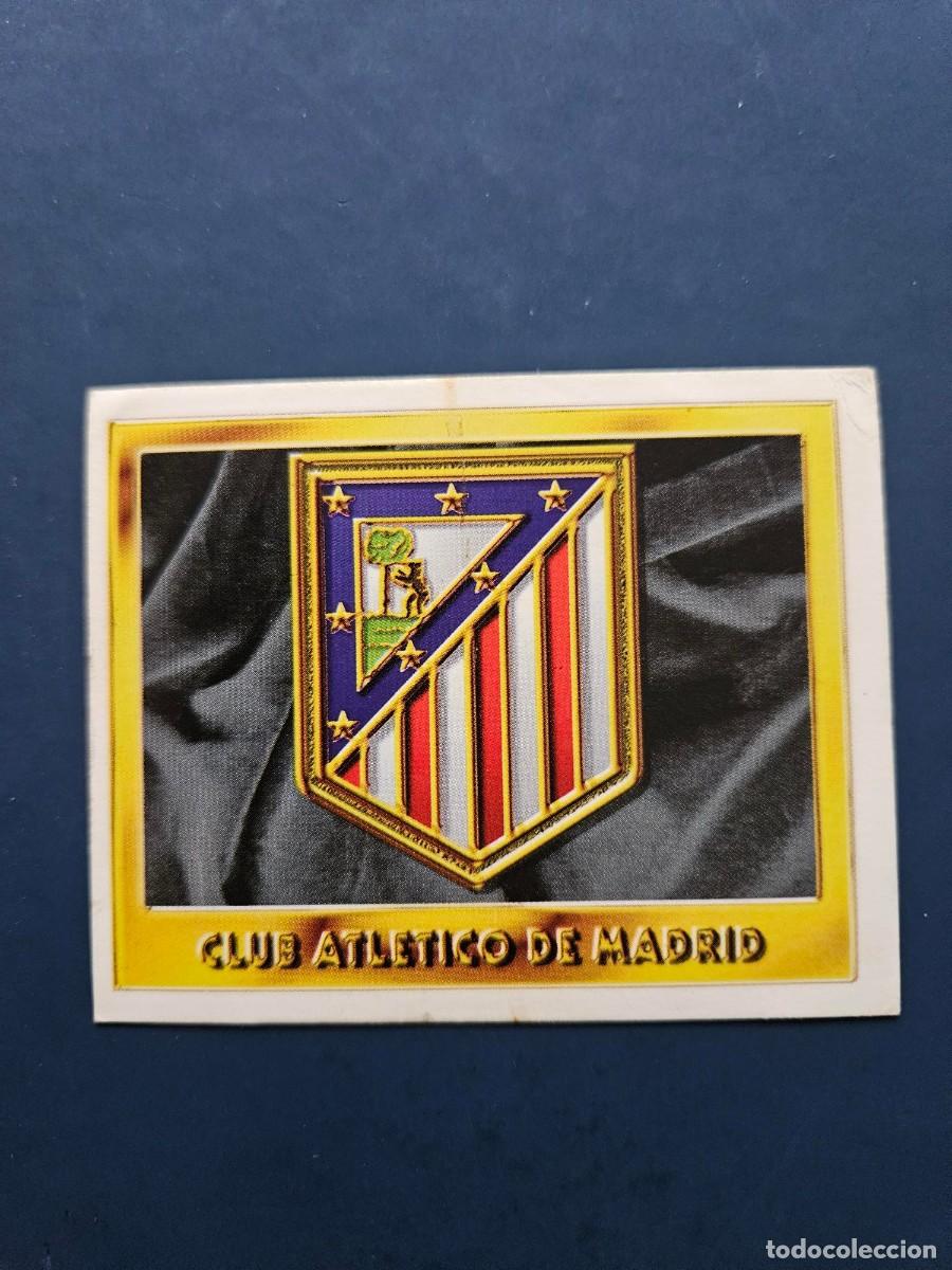 Cromos de f&uacute;tbol: ESCUDO ATLETICO MADRID LIGA ESTE 95 96 1995 1996 SIN PEGAR NUNCA PEGADO