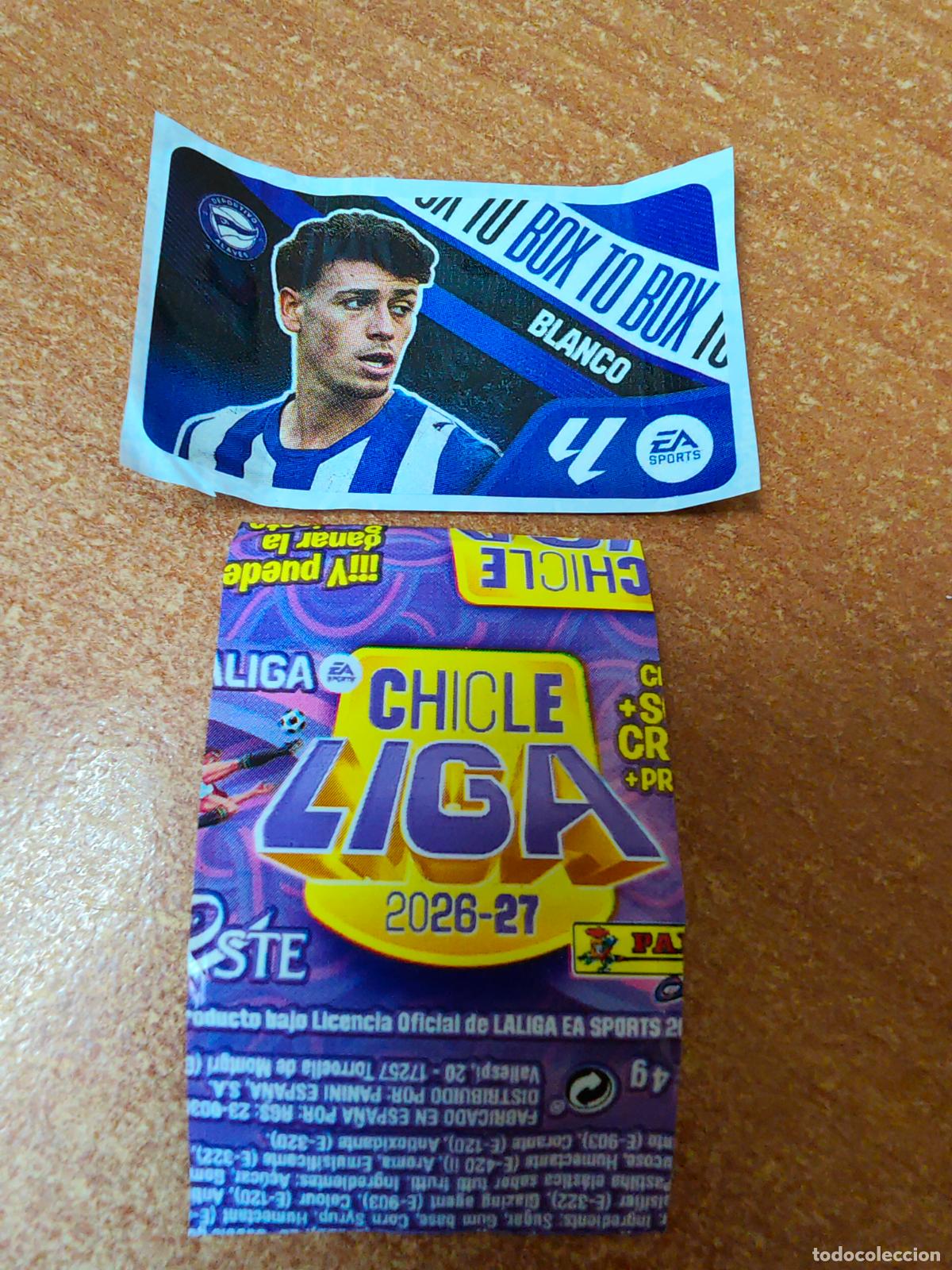 Cromos de f&uacute;tbol: CROMO CHICLES LIGA ESTE 2026/2027 BOX TO BOX ( BLANCO ) ALAVES