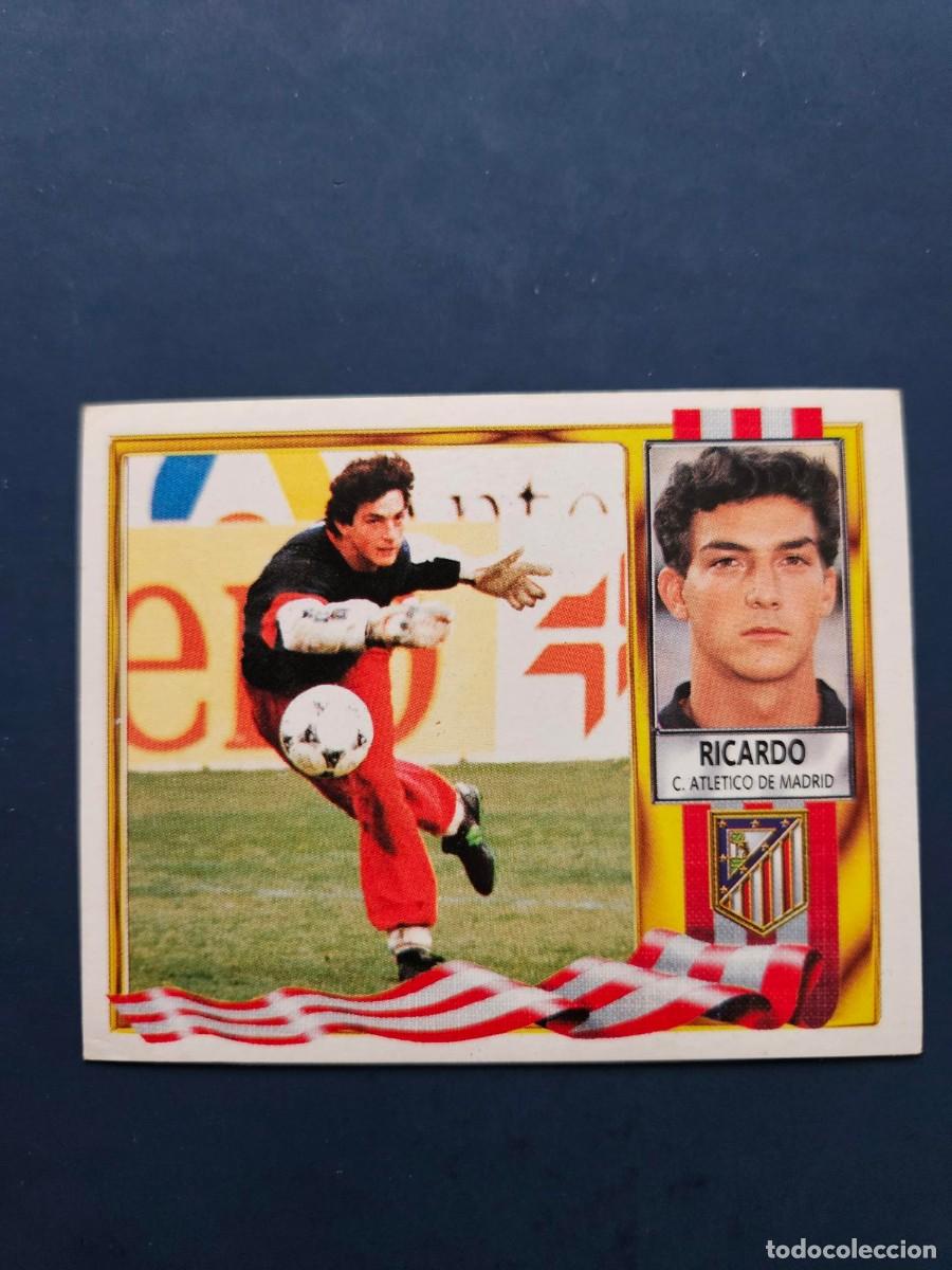 Cromos de f&uacute;tbol: RICARDO ATLETICO MADRID LIGA ESTE 95 96 1995 1996 SIN PEGAR NUNCA PEGADO