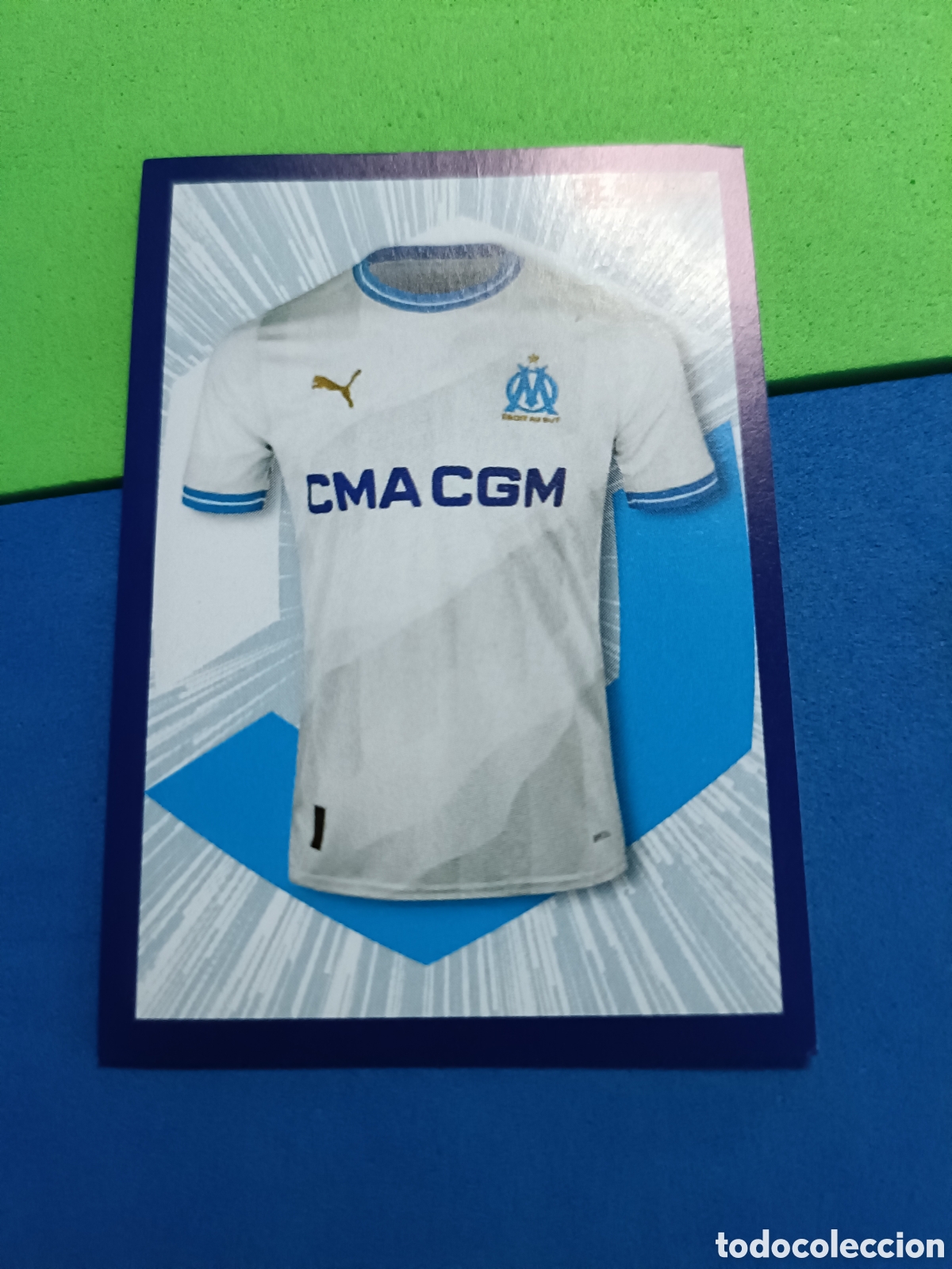 Cromos de f&uacute;tbol: Panini Foot France stickers 2023 2024 23 24 - 188 Camiseta Marsella