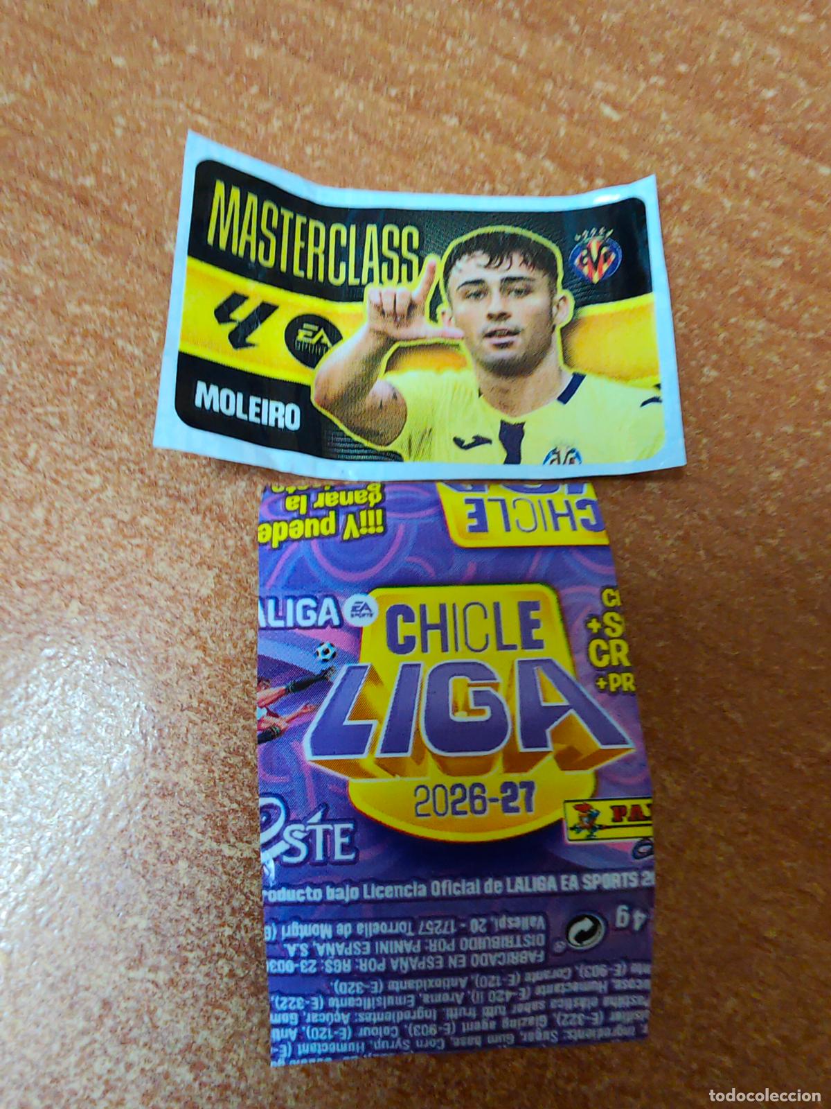Cromos de f&uacute;tbol: CROMO CHICLES LIGA ESTE 2026/2027 MARTERCLASS ( MOLEIRO ) VILLAREAL