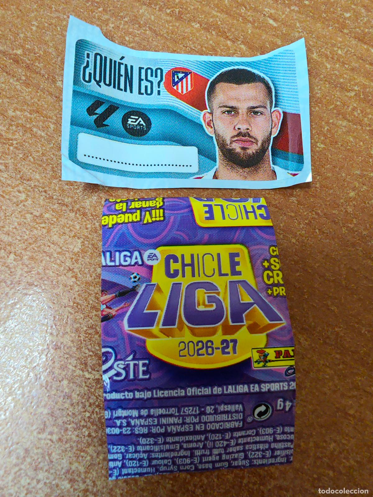 Cromos de f&uacute;tbol: CROMO CHICLES LIGA ESTE 2026/2027 (&iquest; QUIEN ES ? ) AT DE MADRID