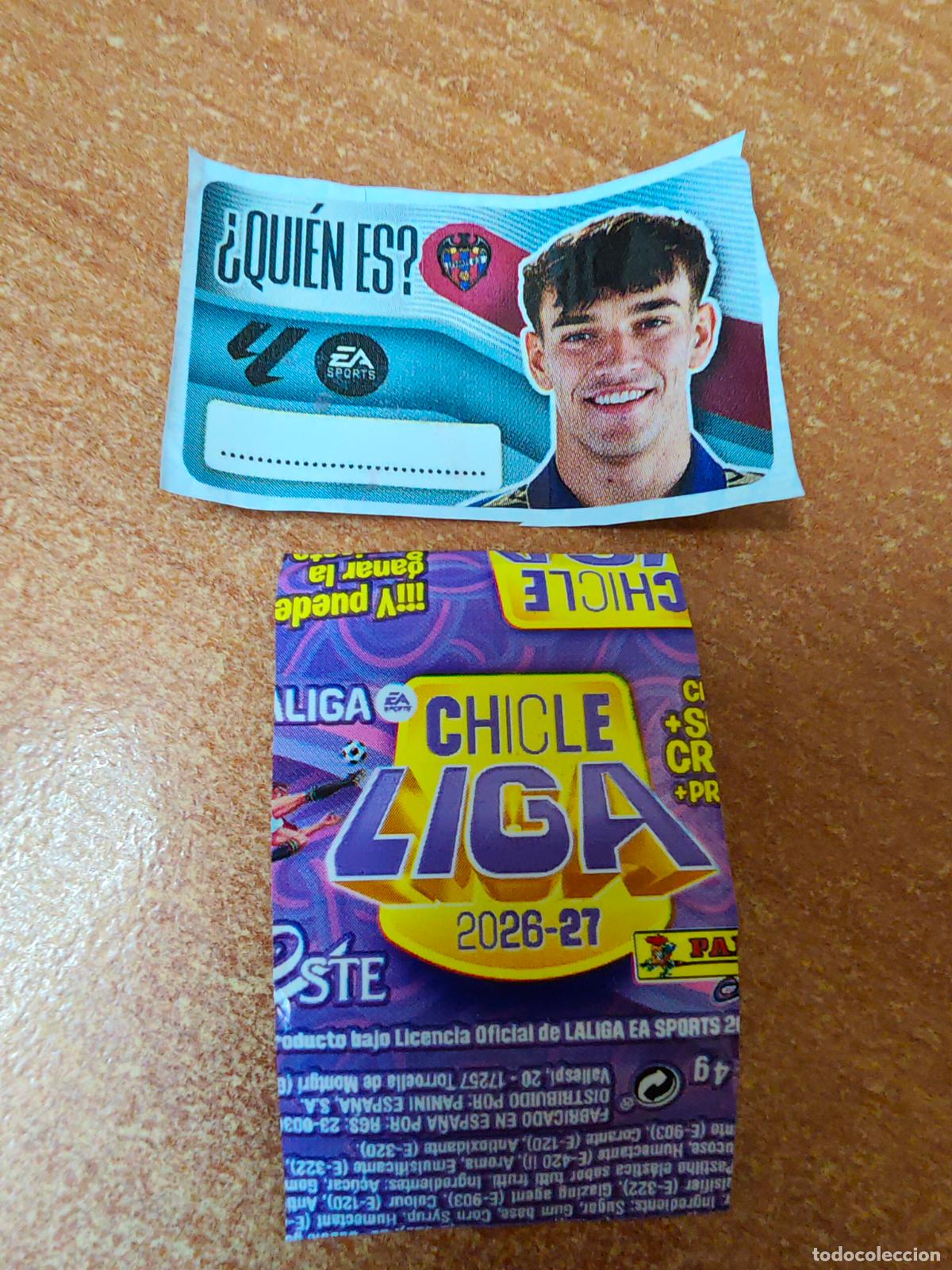 Cromos de f&uacute;tbol: CROMO CHICLES LIGA ESTE 2026/2027 (&iquest; QUIEN ES ? ) LEVANTE