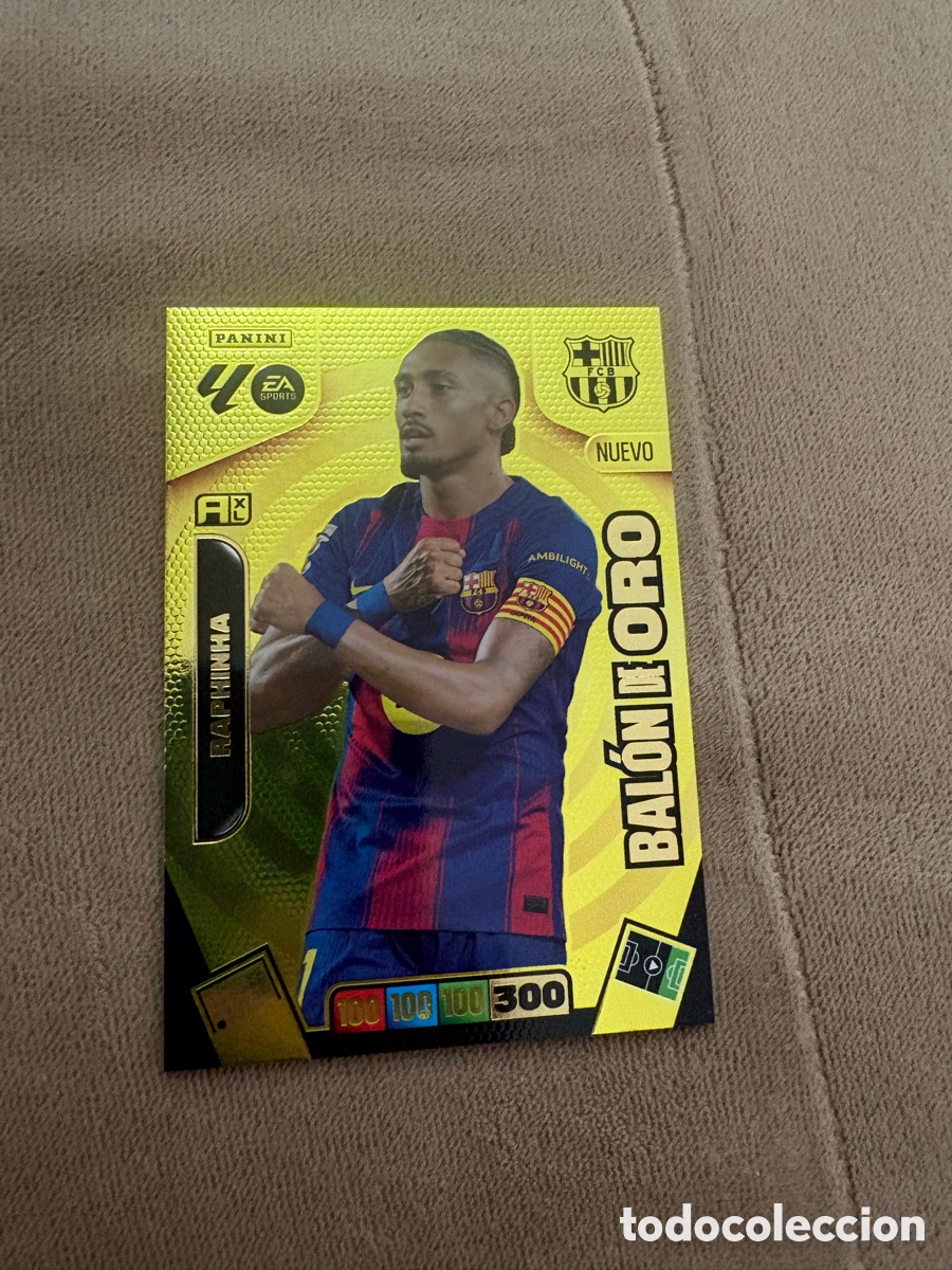 Cromos de Futebol: Raphinha bal&oacute;n de oro adrenalina 2025-2026
