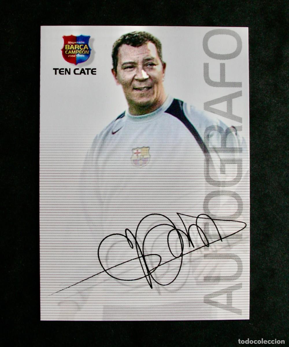 Cromos de f&uacute;tbol: 65 TEN CATE-AUTOGRAFO / FC BARCELONA / MEGACRACKS BAR&Ccedil;A CAMPE&Oacute;N 2004-2005 04-05 / PANINI
