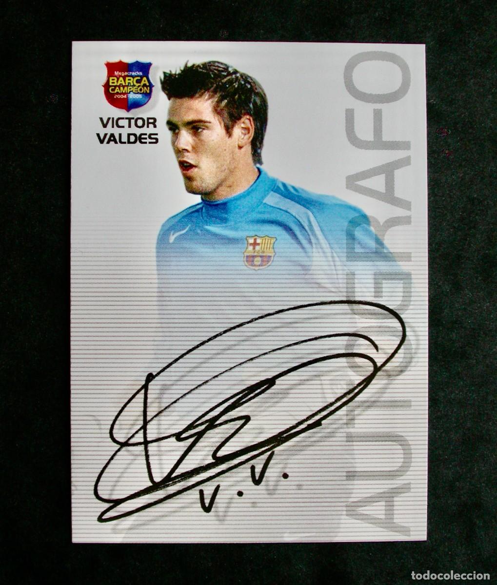 Cromos de Futebol: 67 V&Iacute;CTOR VALD&Eacute;S-AUTOGRAFO / FC BARCELONA / MEGACRACKS BAR&Ccedil;A CAMPE&Oacute;N 2004-2005 04-05 / PANINI