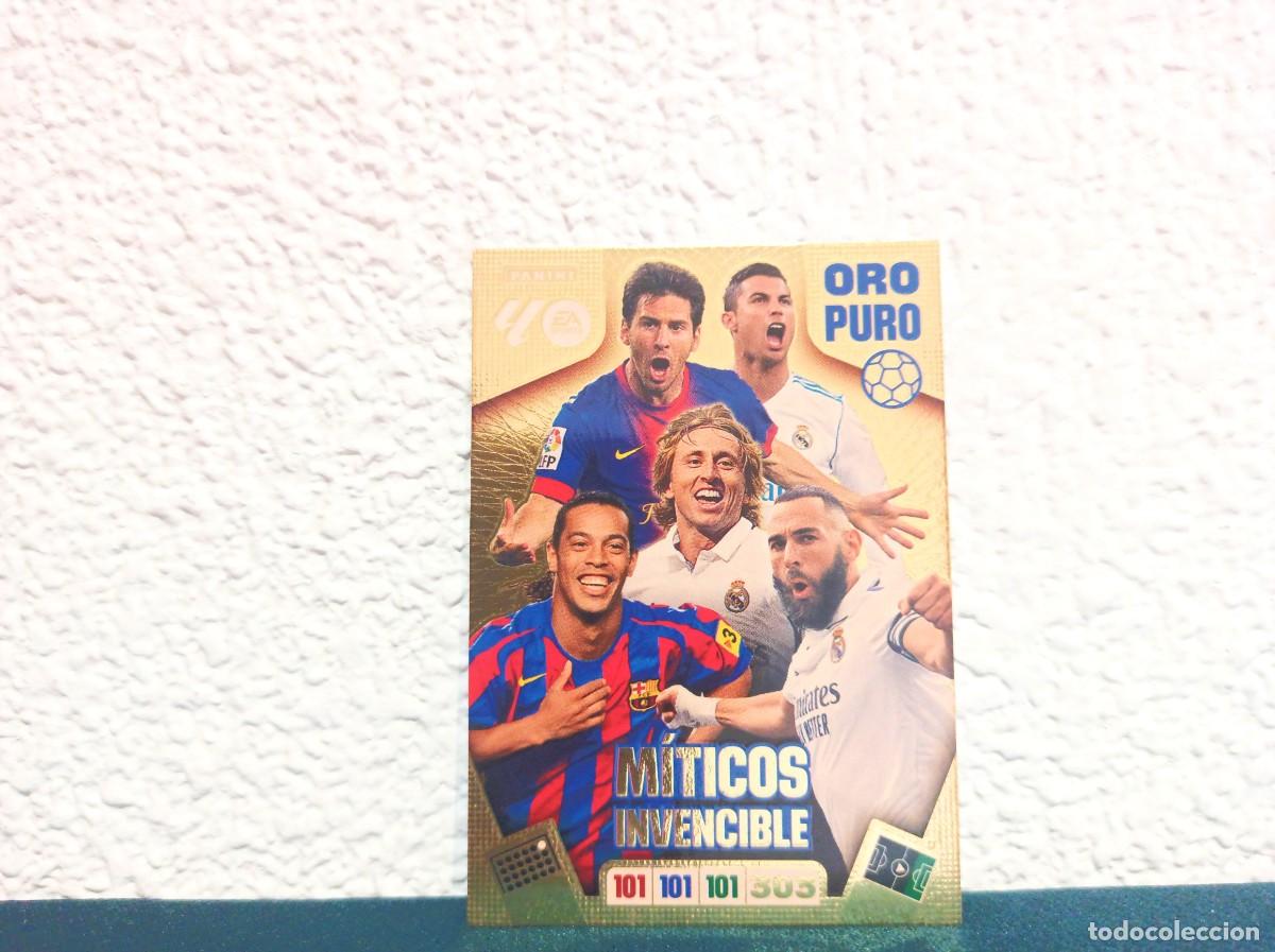 Cromos de f&uacute;tbol: MITICOS INVENCIBLE ORO PURO MITICOS INVENCIBLE LALIGA PANINI ADRENALYN XL 25 26