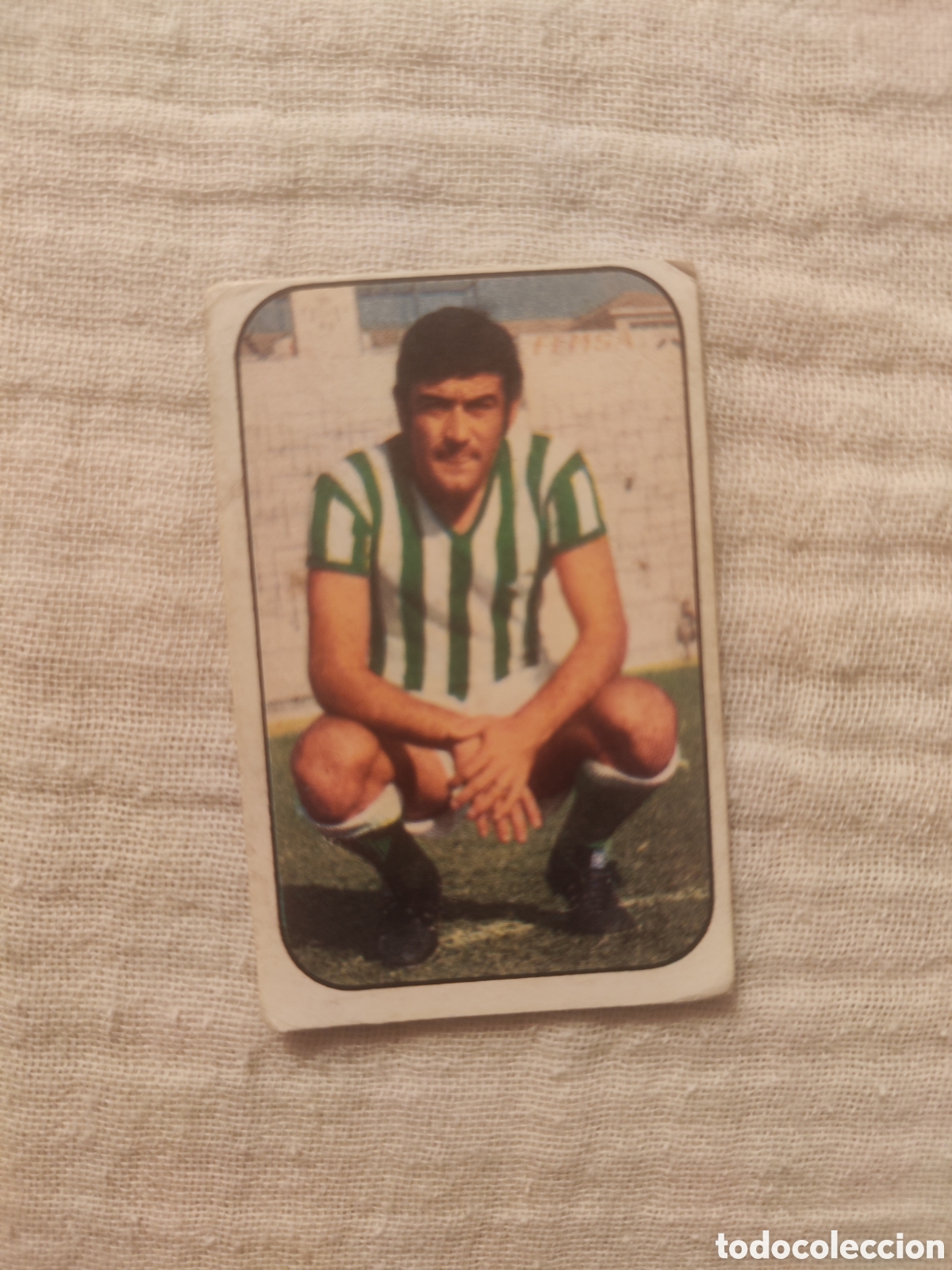 Cromos de f&uacute;tbol: Este 76 77 sin pegar Real Betis Iglesias
