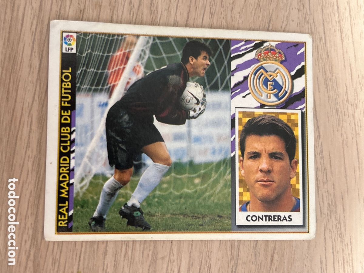 Cromos de f&uacute;tbol: CONTRERAS REAL MADRID COLOCA LIGA ESTE 1997 1998 97 98 NUNCA PEGADO SIN PEGAR