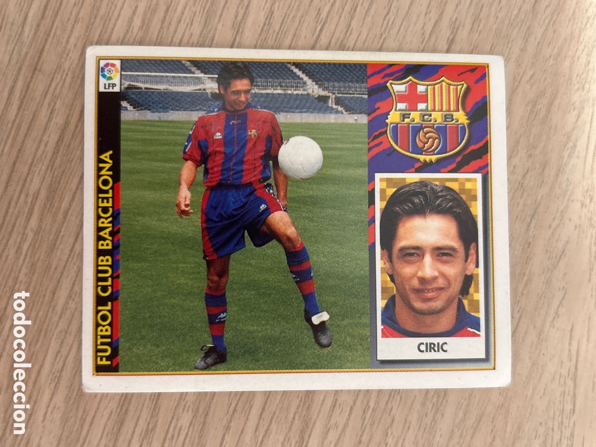 Cromos de f&uacute;tbol: CIRIC BARCELONA COLOCA LIGA ESTE 1997 1998 97 98 NUNCA PEGADO SIN PEGAR