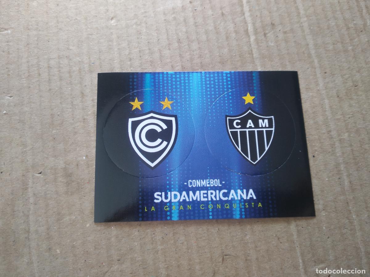 Cromos de f&uacute;tbol: T15- A T15-B ESCUDO ATLETICO MINEIRO CROMO FUTBOL CONMEBOL SUDAMERICANA LA GRAN CONQUISTA