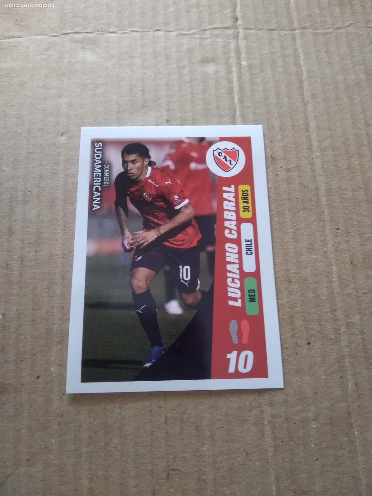 Cromos de f&uacute;tbol: 10 LUCIANO CABRAL INDEPENDIENTE CROMO FUTBOL CONMEBOL SUDAMERICANA LA GRAN CONQUISTA