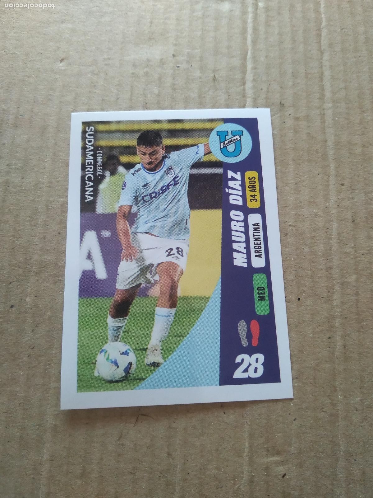Cromos de Futebol: 46 MAURO DIAZ UNIVERSIDAD CATOLICA CROMO FUTBOL CONMEBOL SUDAMERICANA LA GRAN CONQUISTA