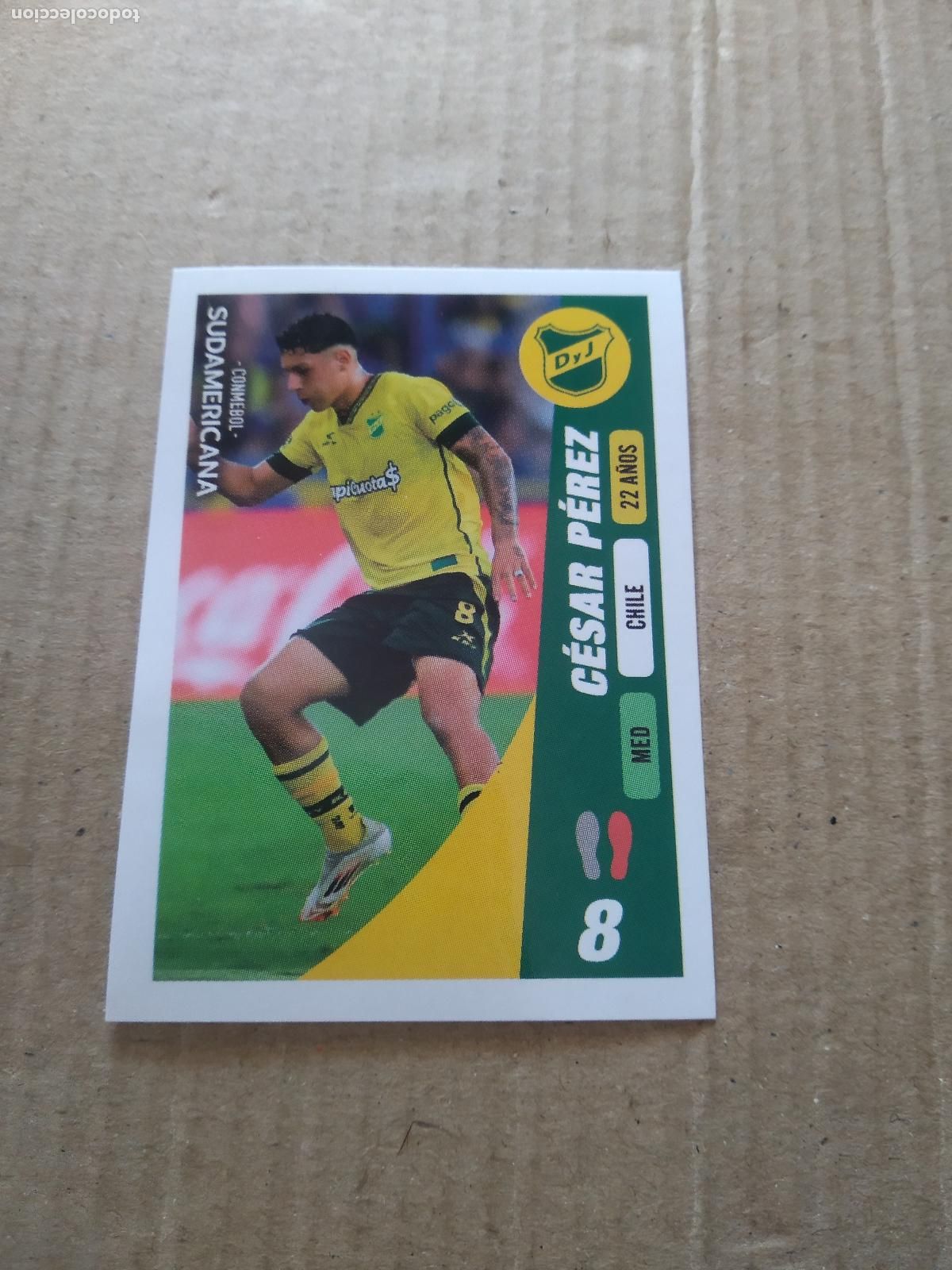 Cromos de Futebol: 57 CESAR PEREZ DEFENSA Y JUSTICIA CROMO FUTBOL CONMEBOL SUDAMERICANA LA GRAN CONQUISTA