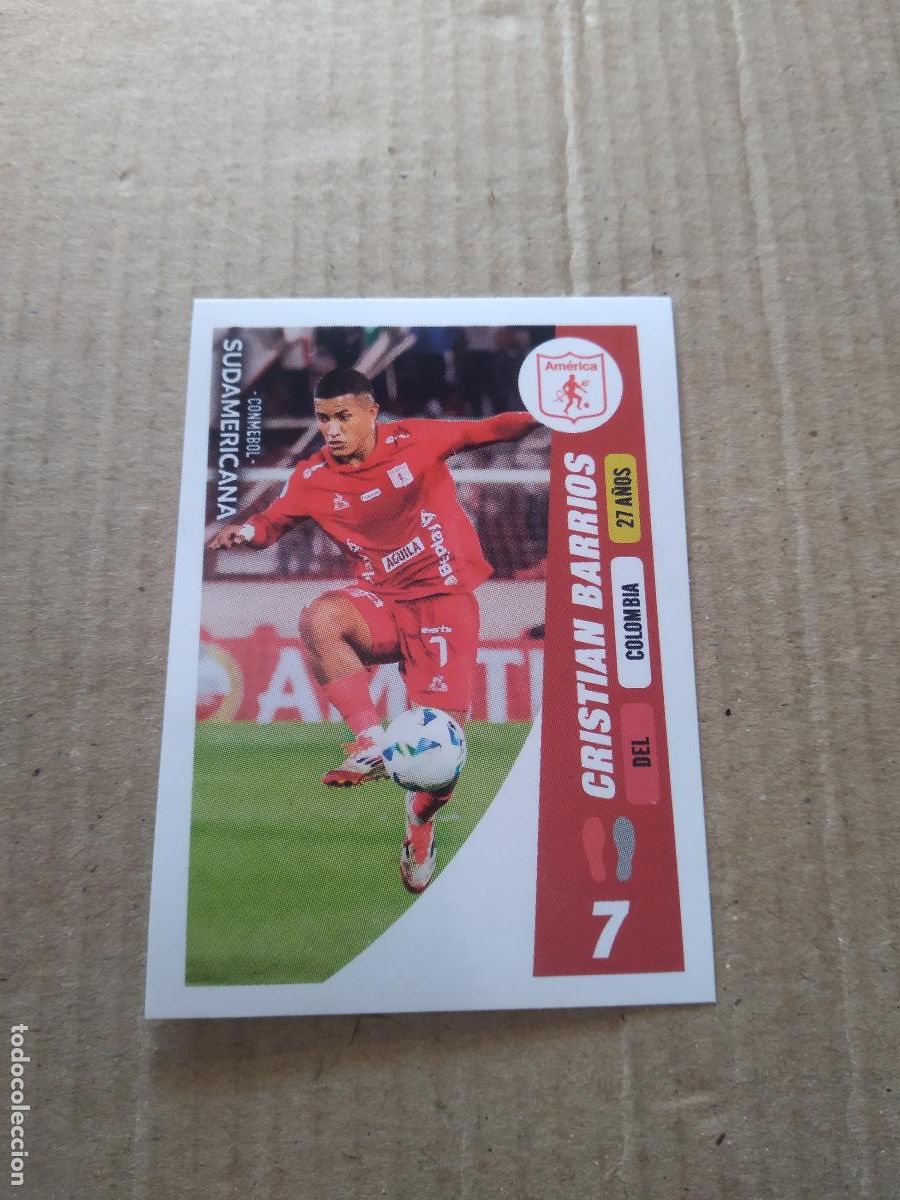 Cromos de f&uacute;tbol: 83 CRISTIAN BARRIOS AMERICA CROMO FUTBOL CONMEBOL SUDAMERICANA LA GRAN CONQUISTA