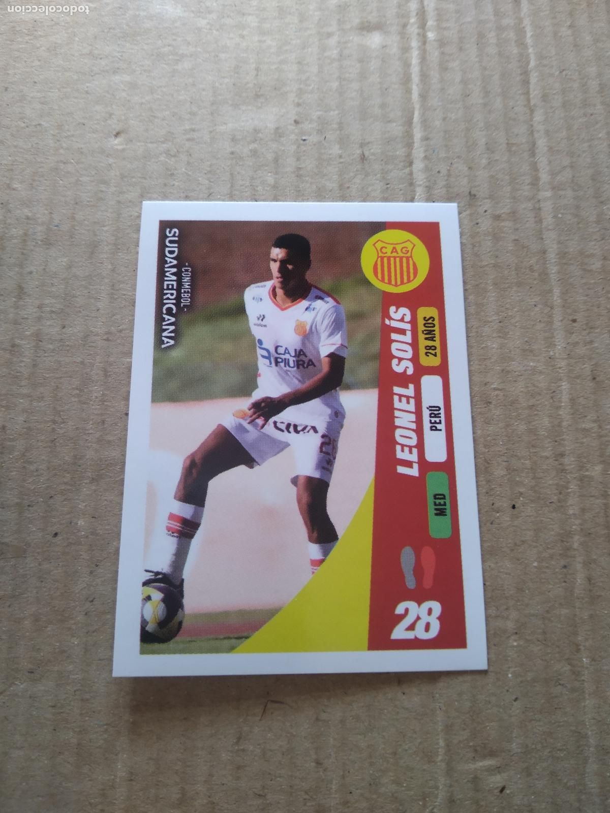 Cromos de f&uacute;tbol: 120 LEONEL SOLIS ATLETICO GRAU CROMO FUTBOL CONMEBOL SUDAMERICANA LA GRAN CONQUISTA